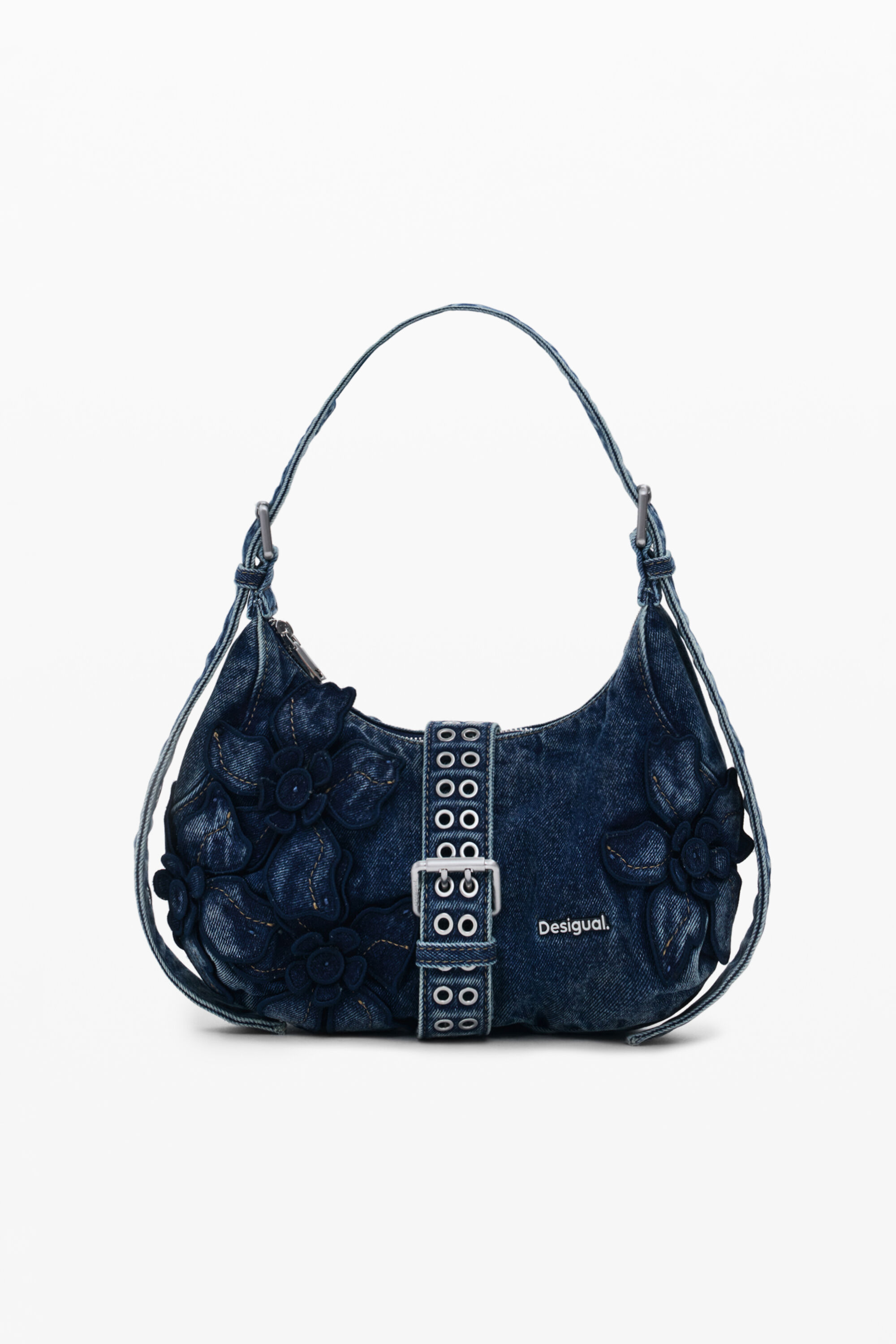 Desigual, BLAUE DENIM-TASCHE, Damen, Baumwolle, Blau, U