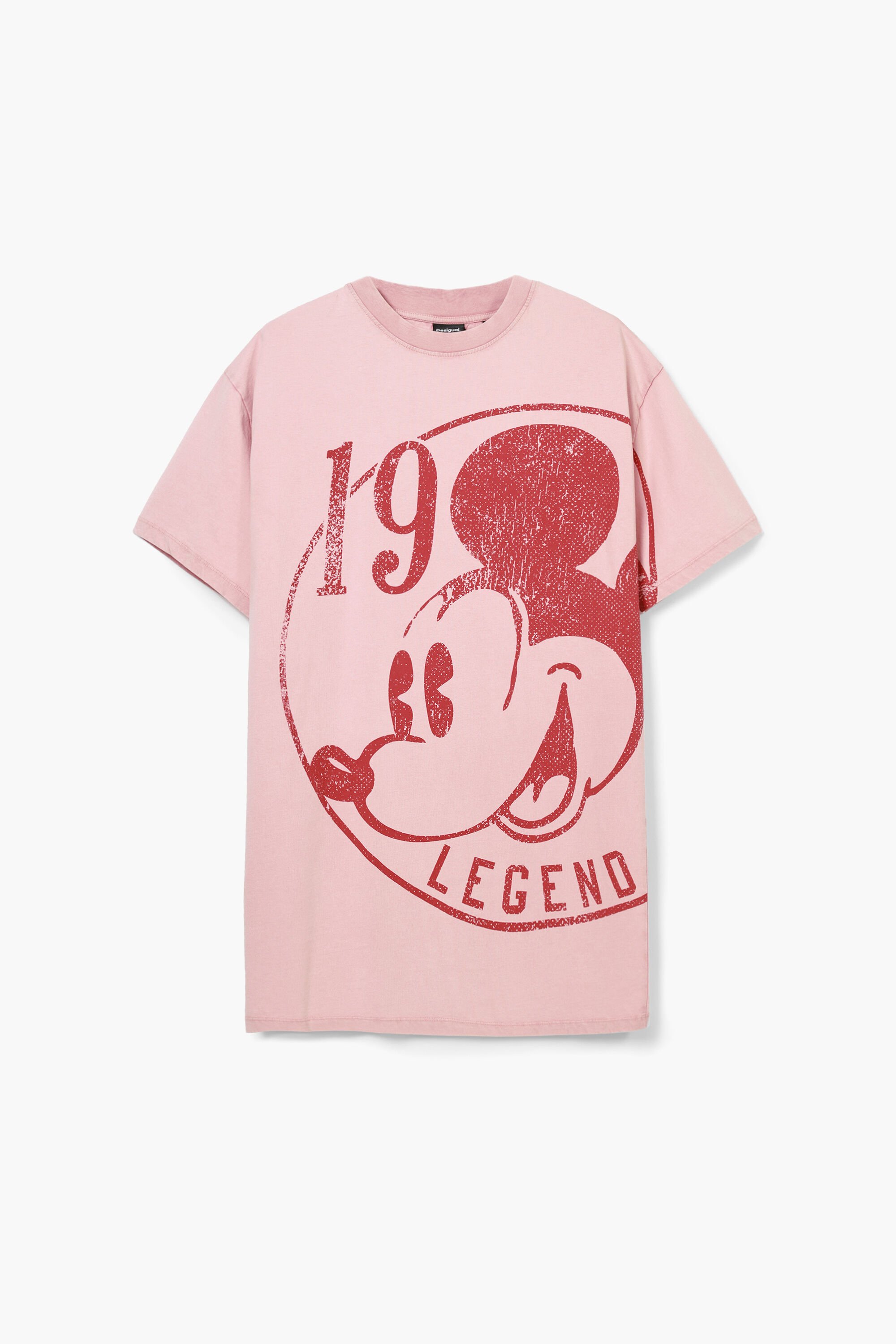 Desigual, Kurzes Kleid Mickey Mouse, Baumwolle, Rot, L