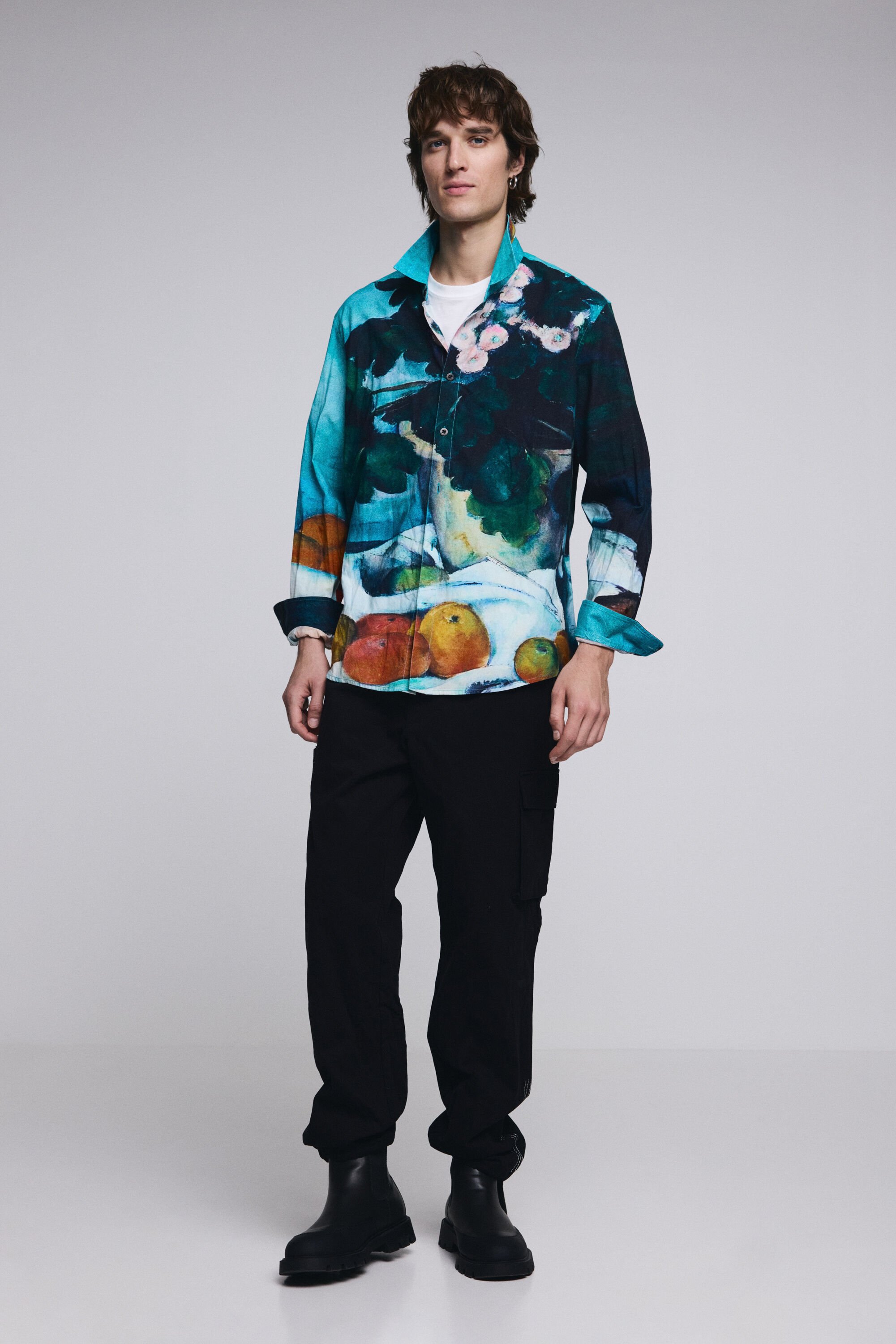 Desigual, Cargo-Hose mit Kordel, Herren, Baumwolle, Schwarz, 34