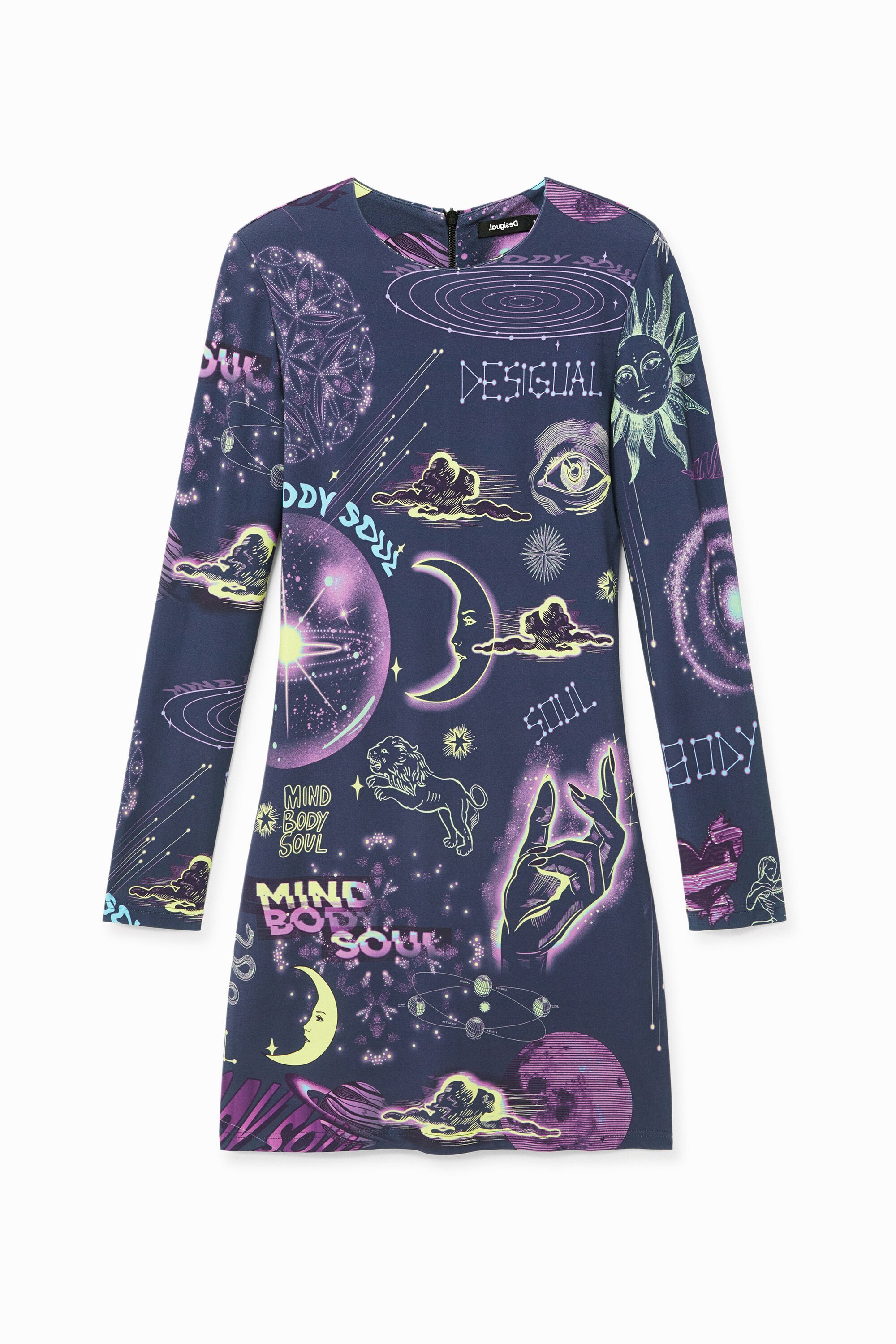Desigual, Kleid im Slim Fit Astrologie, Blau, S