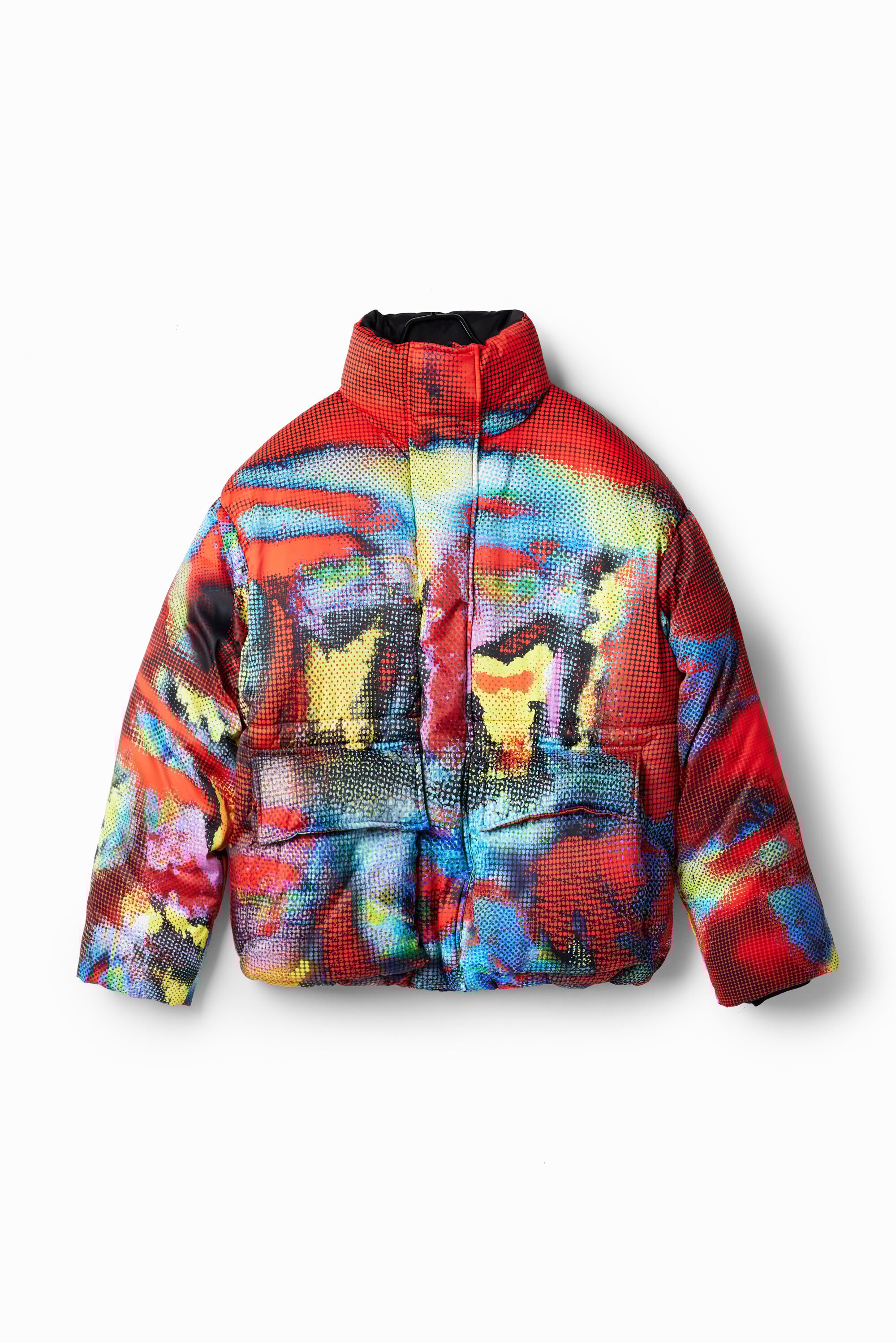 Desigual, Gesteppte Oversize-Jacke María Escoté, Polyester, Rot, M
