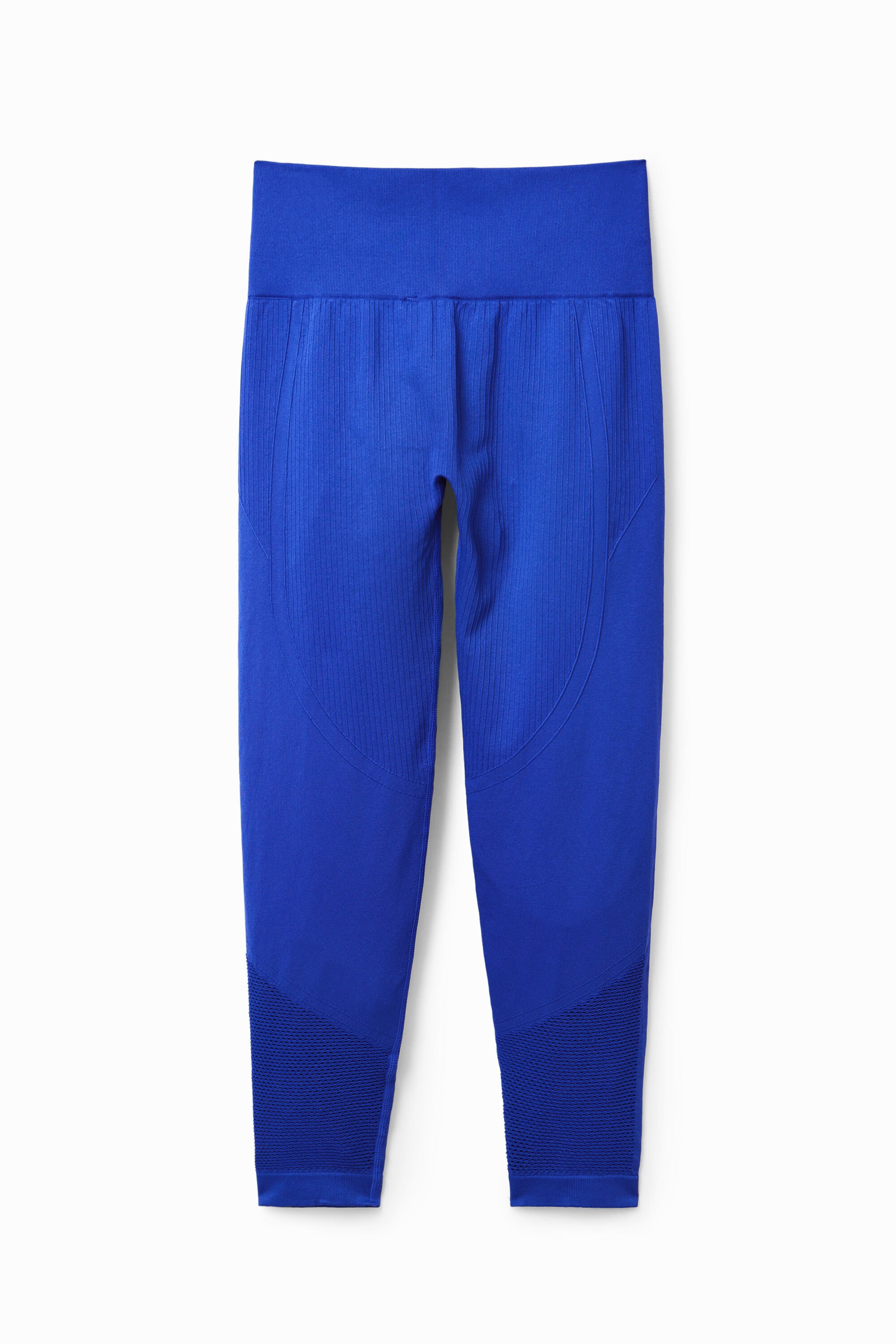 Desigual, Elastische Leggings Texturen, Polyamid, Blau, XS