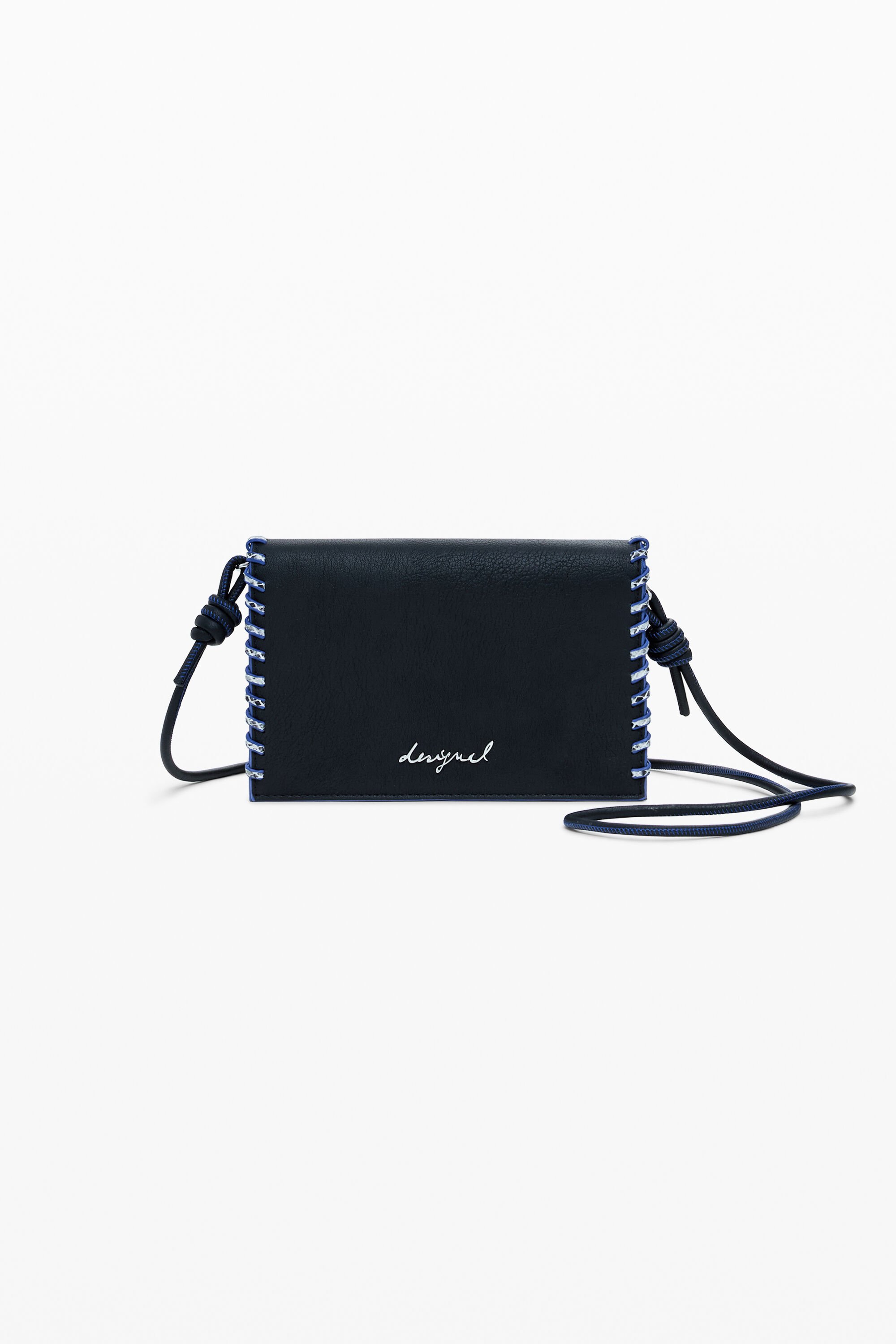 Desigual, 2-in-1-Geldbörse mit mittleren Nähten, Damen, Polyurethan, Schwarz, U