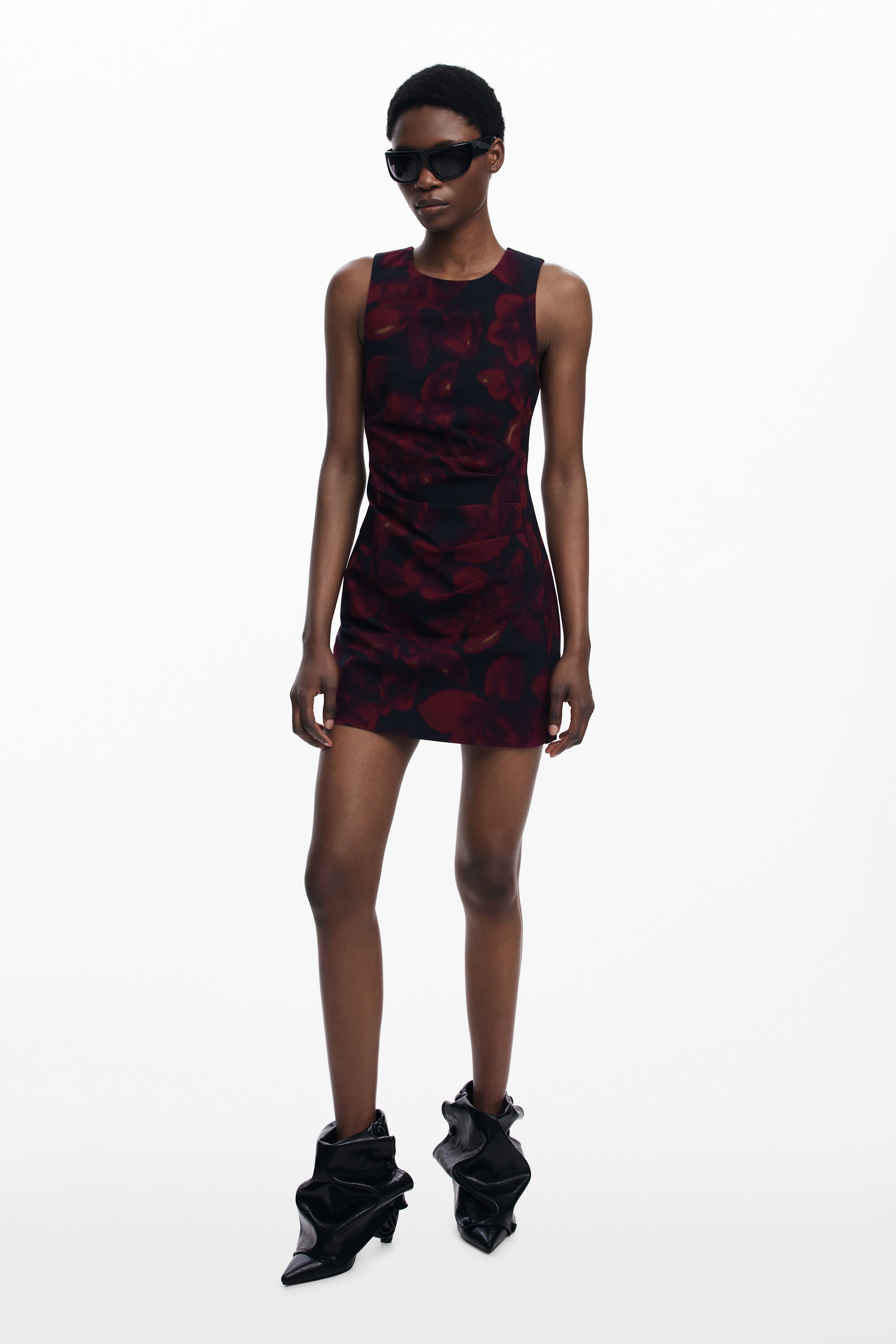 Desigual, Gerafftes Pichi-Kleid, Damen, Rot, L