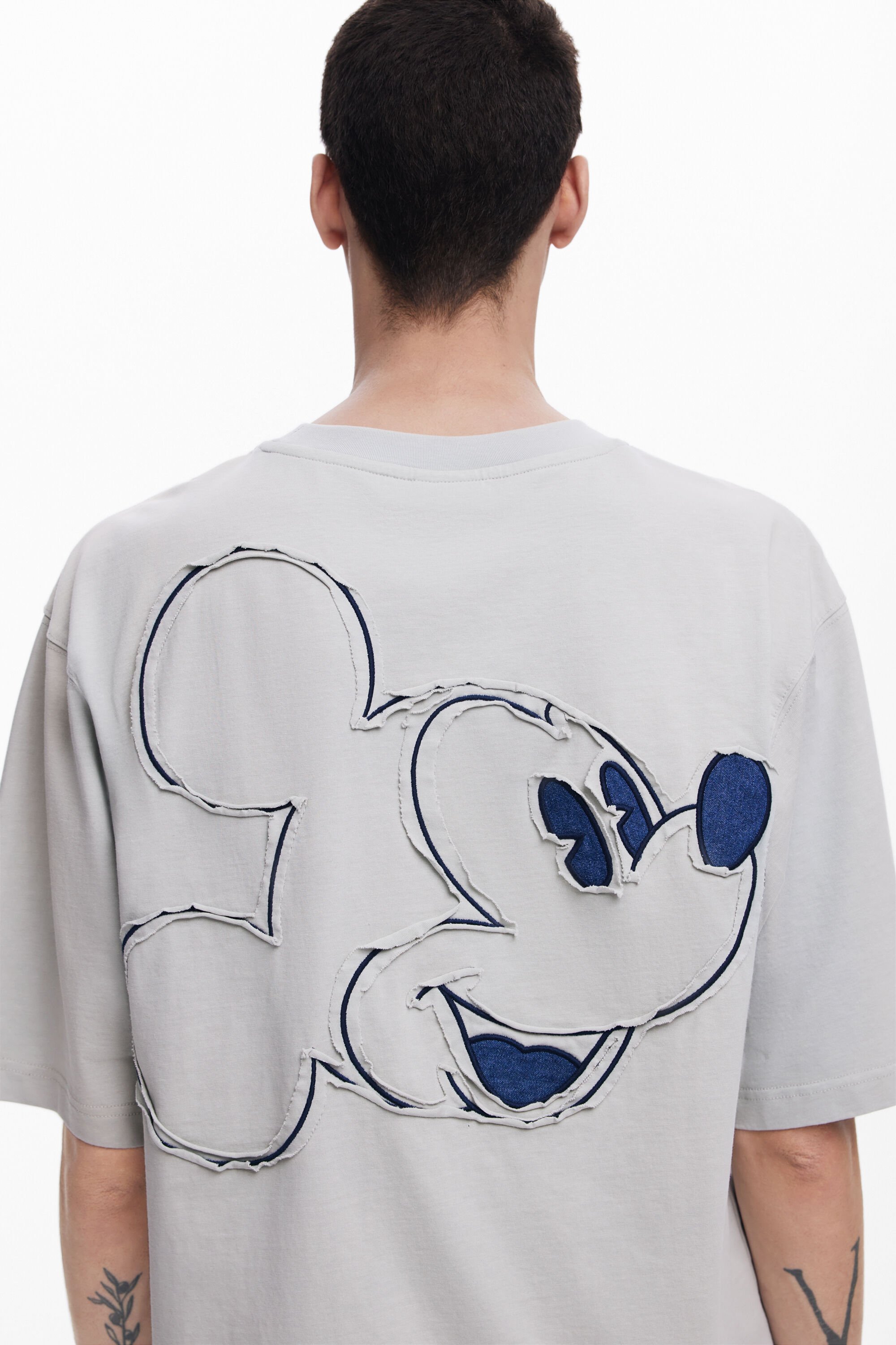 Desigual, Denim-T-Shirt Mickey Mouse™, Herren, Baumwolle, Schwarz, L