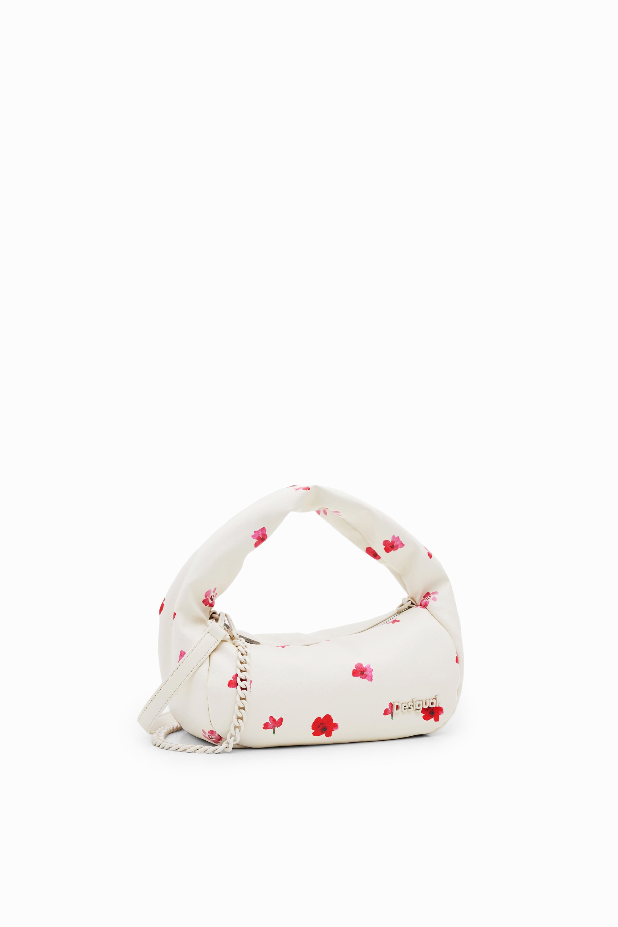 Desigual, Gesteppte Tasche S Blumen, Damen, Polyurethan, Weiß, U