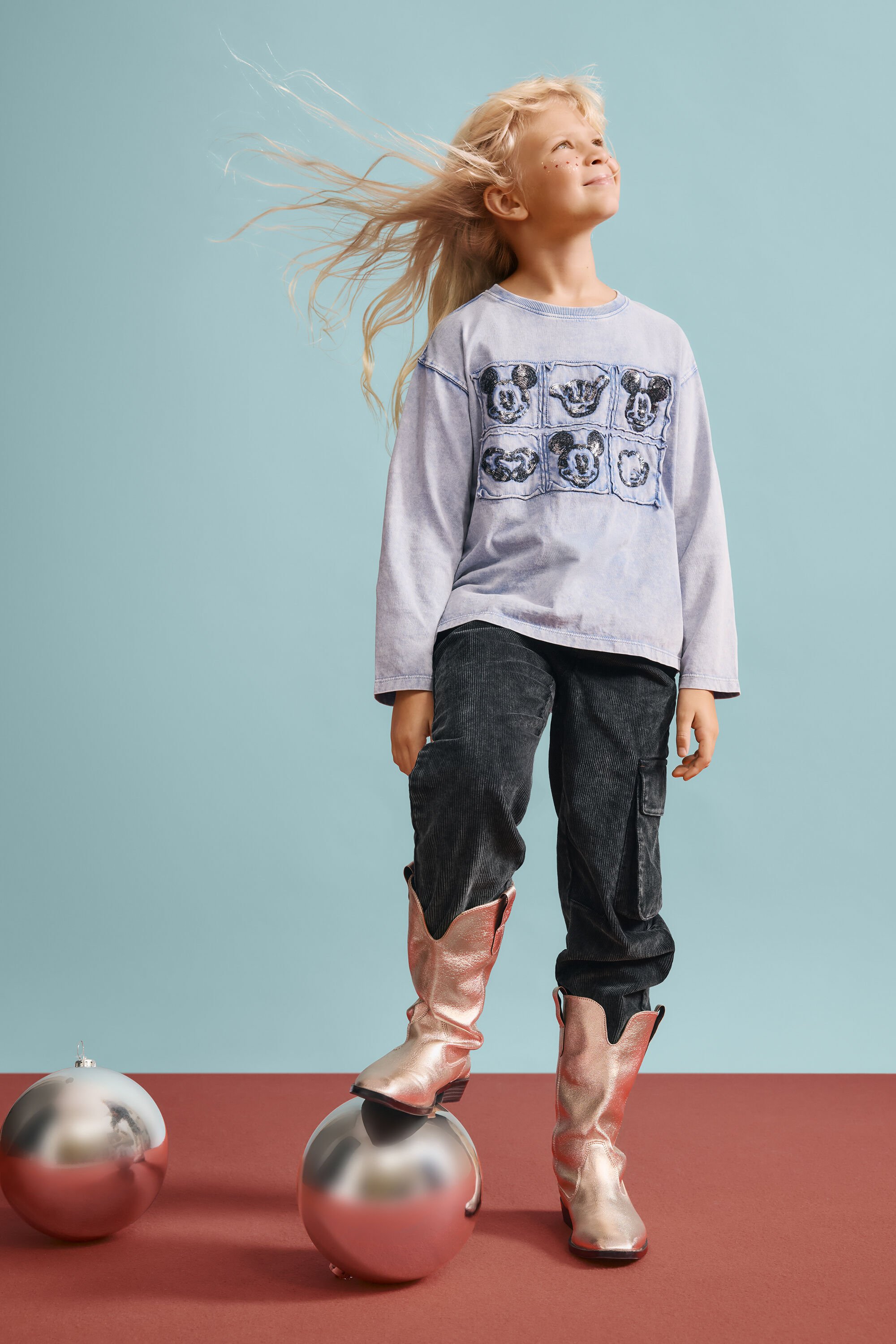 Desigual, Cord-Cargohose, Kinder, Baumwolle, Weiß, 5/6