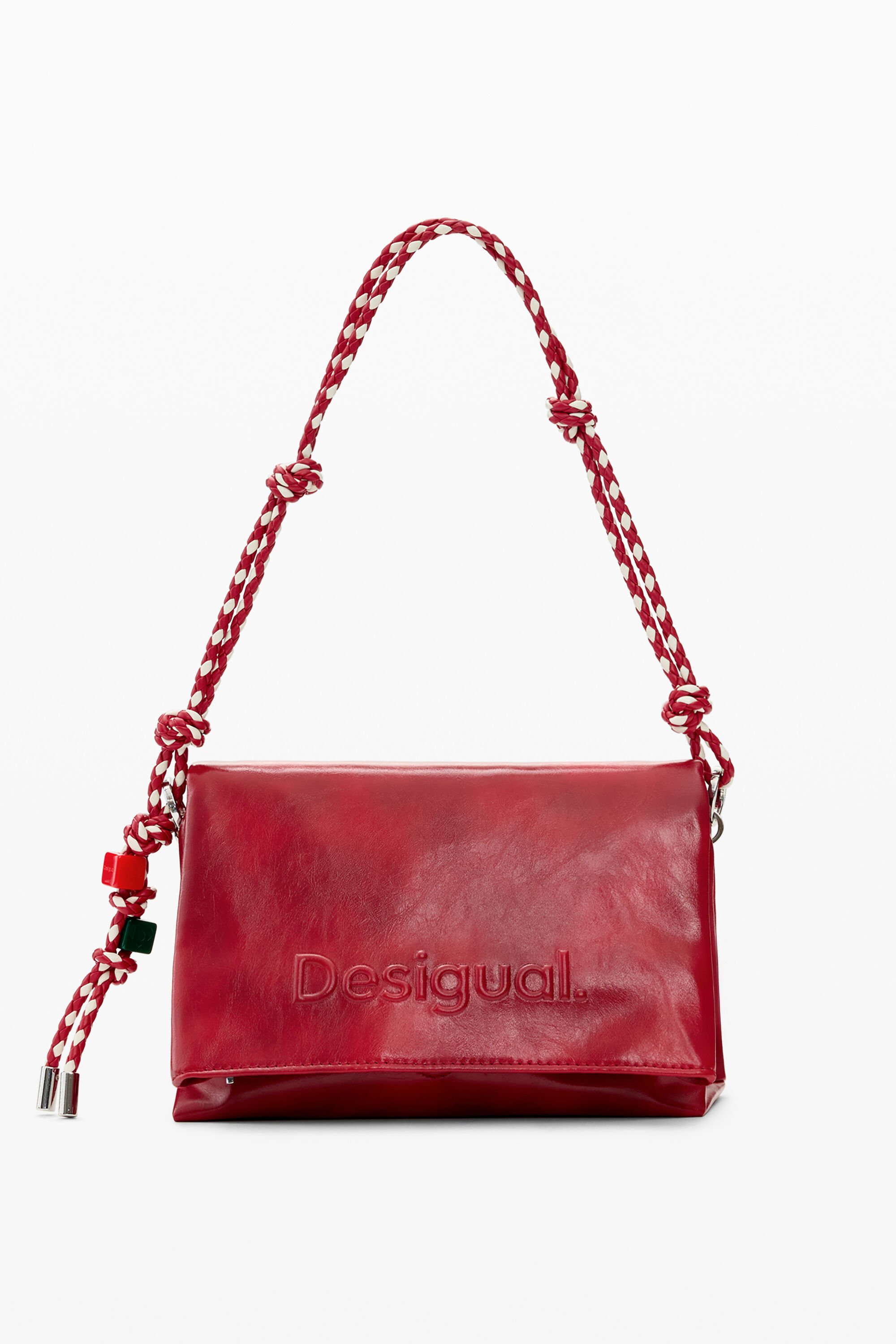 Desigual, Mittlere Tasche mit Logo, Damen, Polyurethan, Rot, U