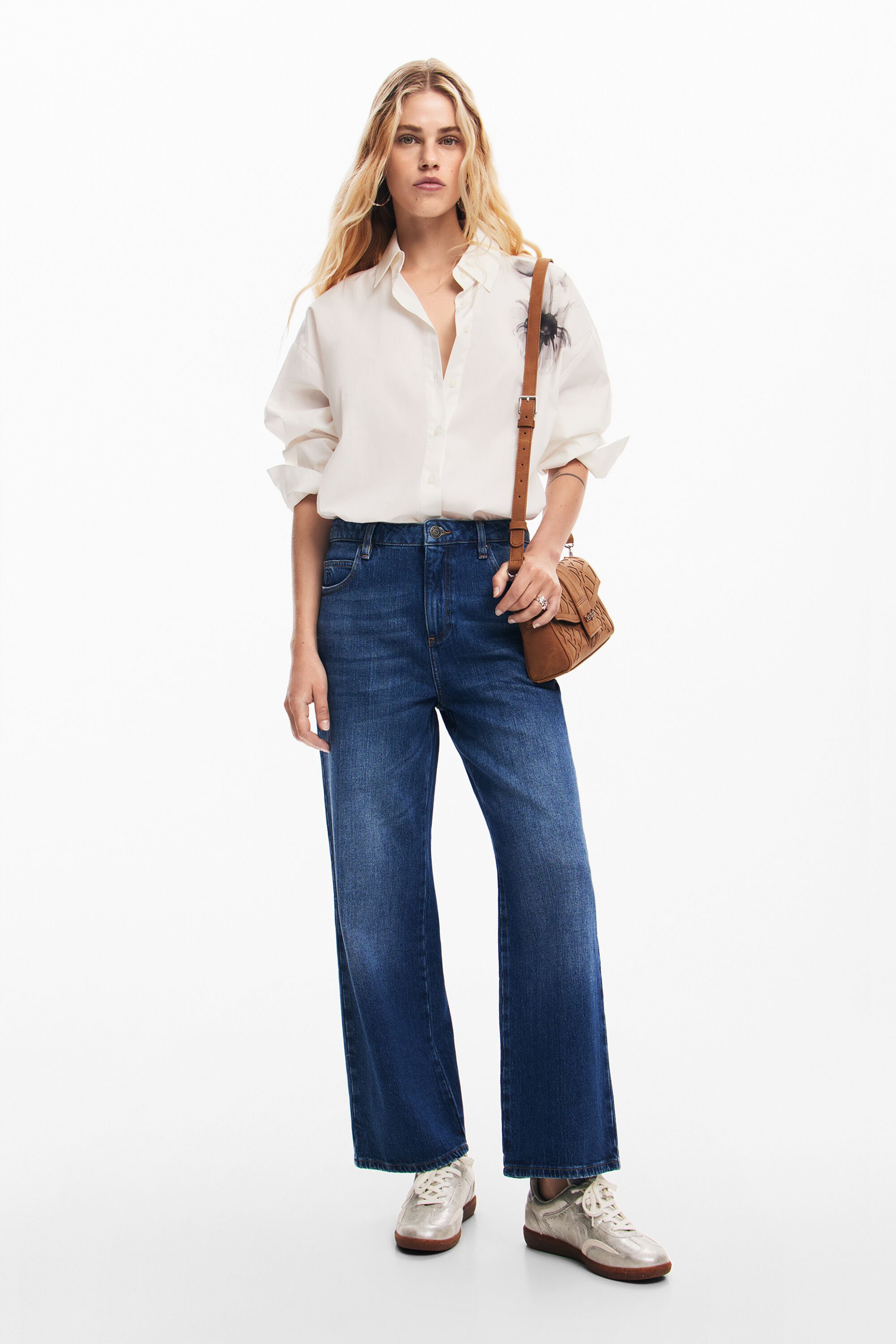 Desigual, Rosa Culotte-Hosen, Blau, 38