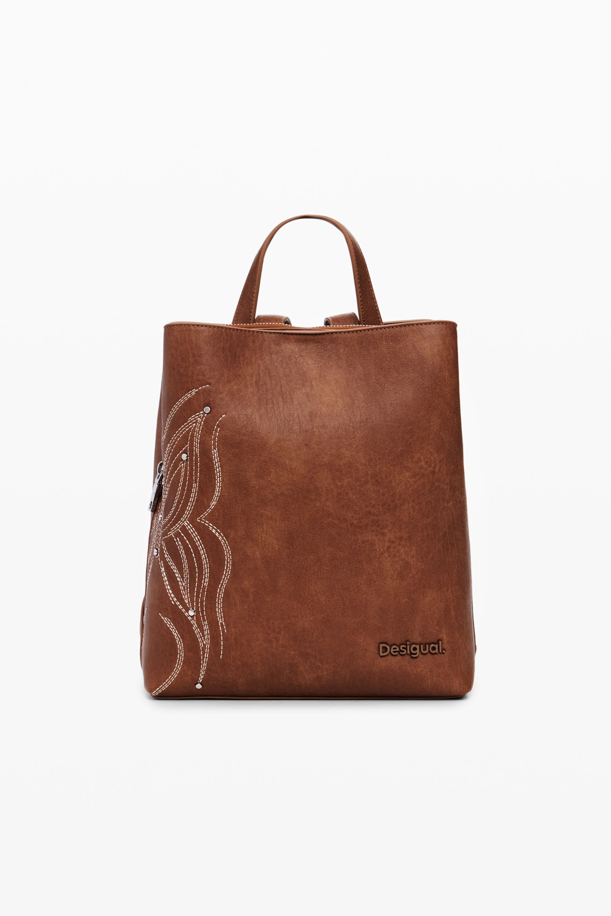 Desigual, Rucksack S Schmetterling, Damen, Polyurethan, Braun, U