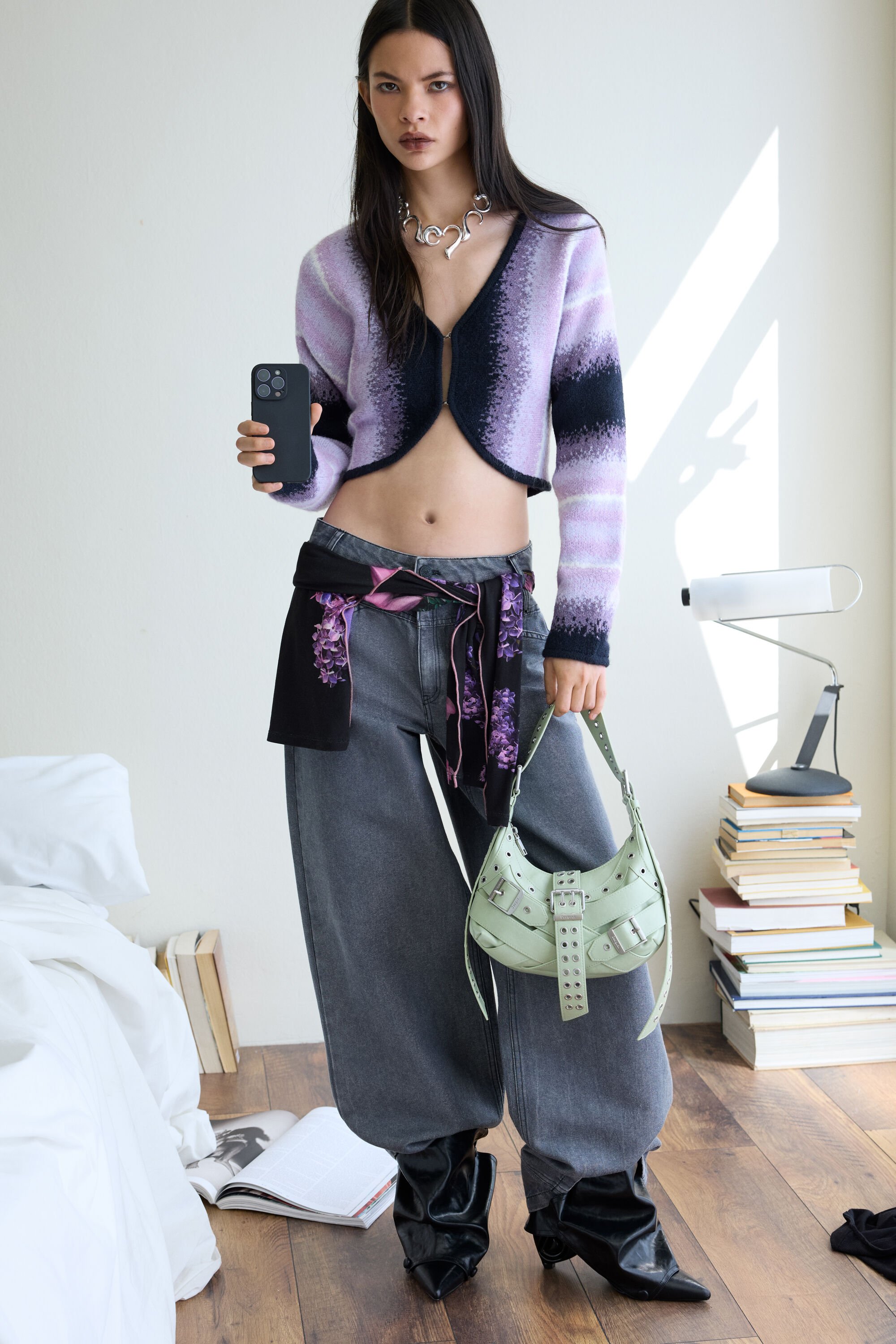 Desigual, Jeanshose mit Taschen, Damen, Schwarz, 38