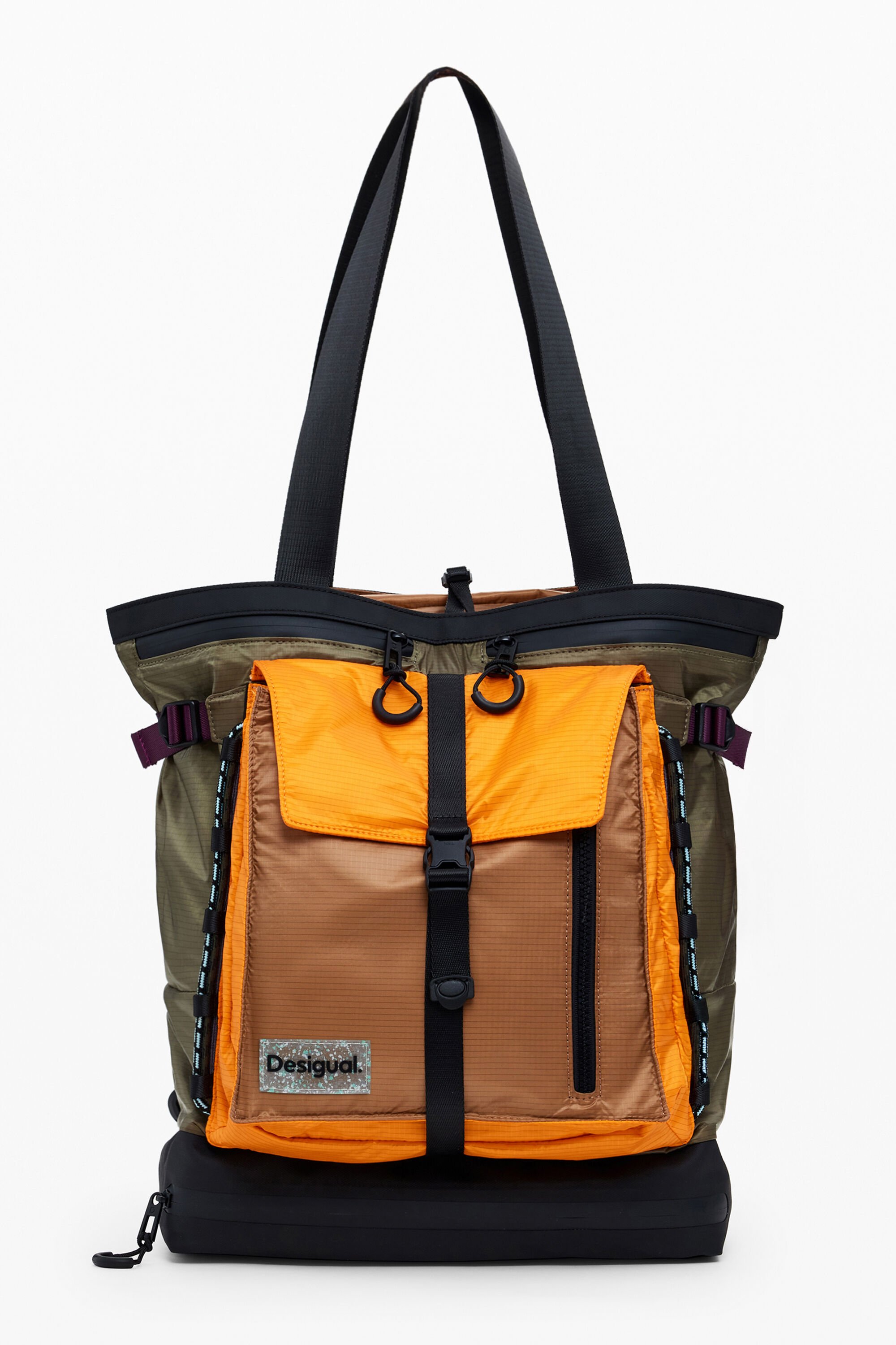 Desigual, Großer Mehrpositionsrucksack, Damen, GrüN, U