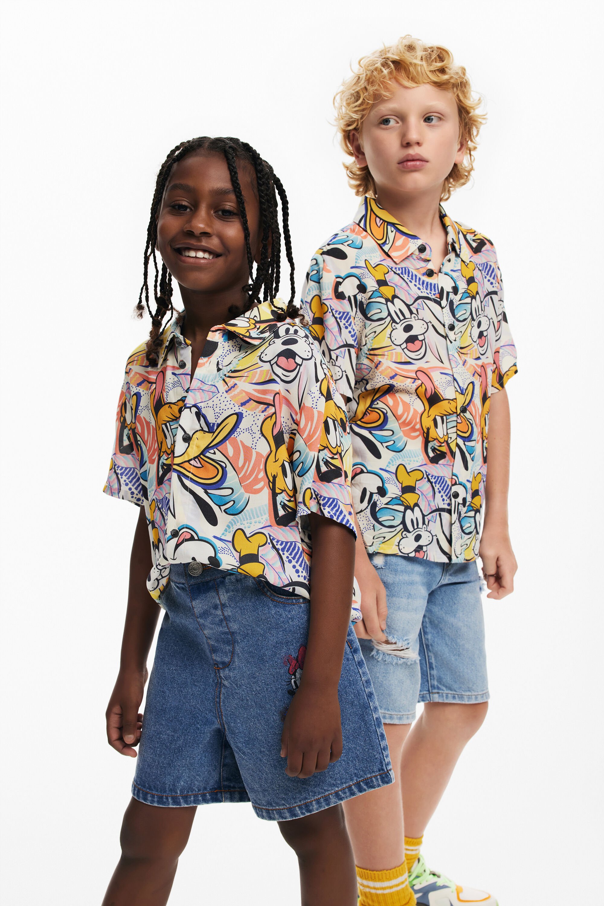 Desigual, Hemd mit Disney™-Print, Kinder, Viskose, 3/4