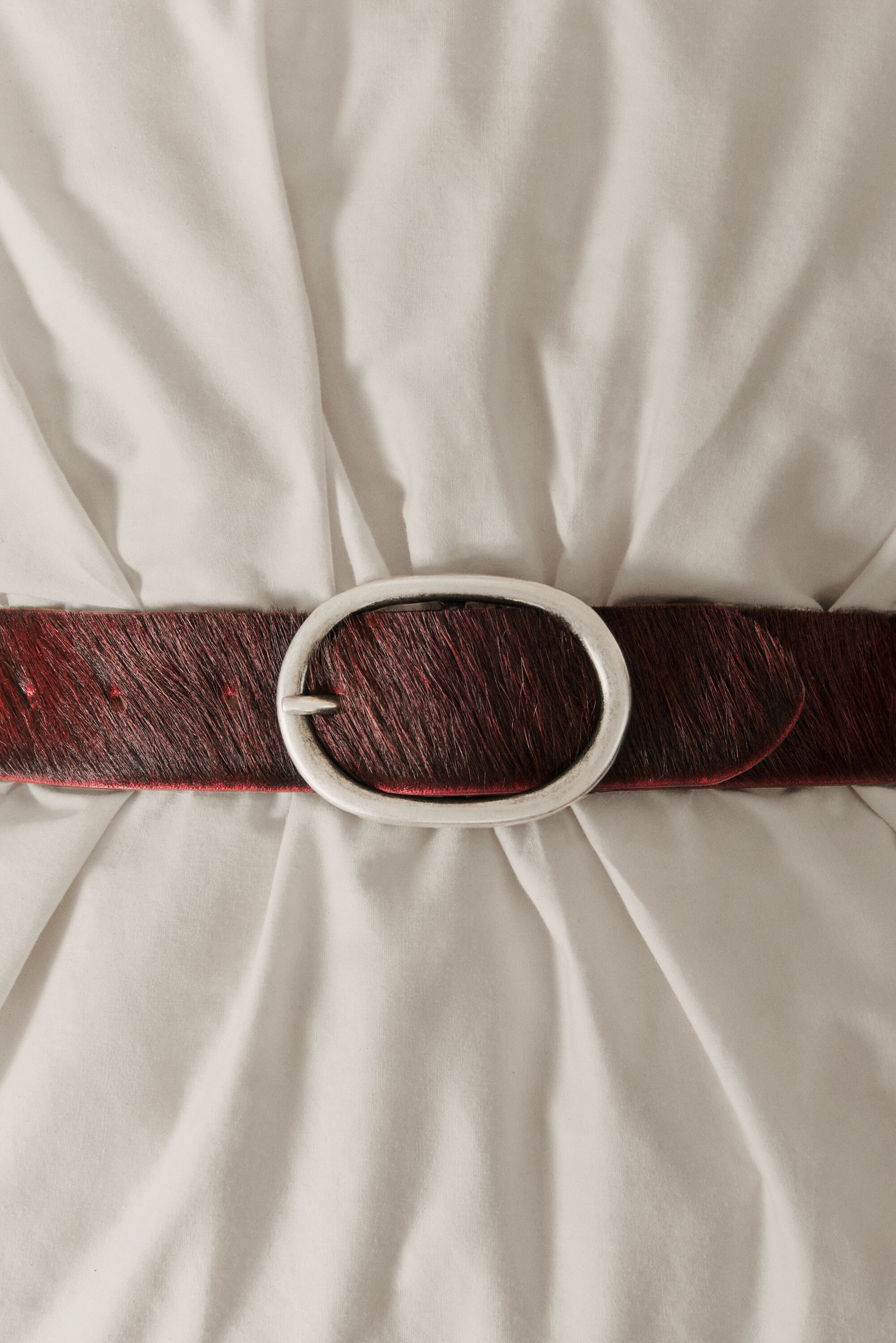 Desigual, Studio-Gürtel aus Fell, Damen, Cow Leather, Rot, 85