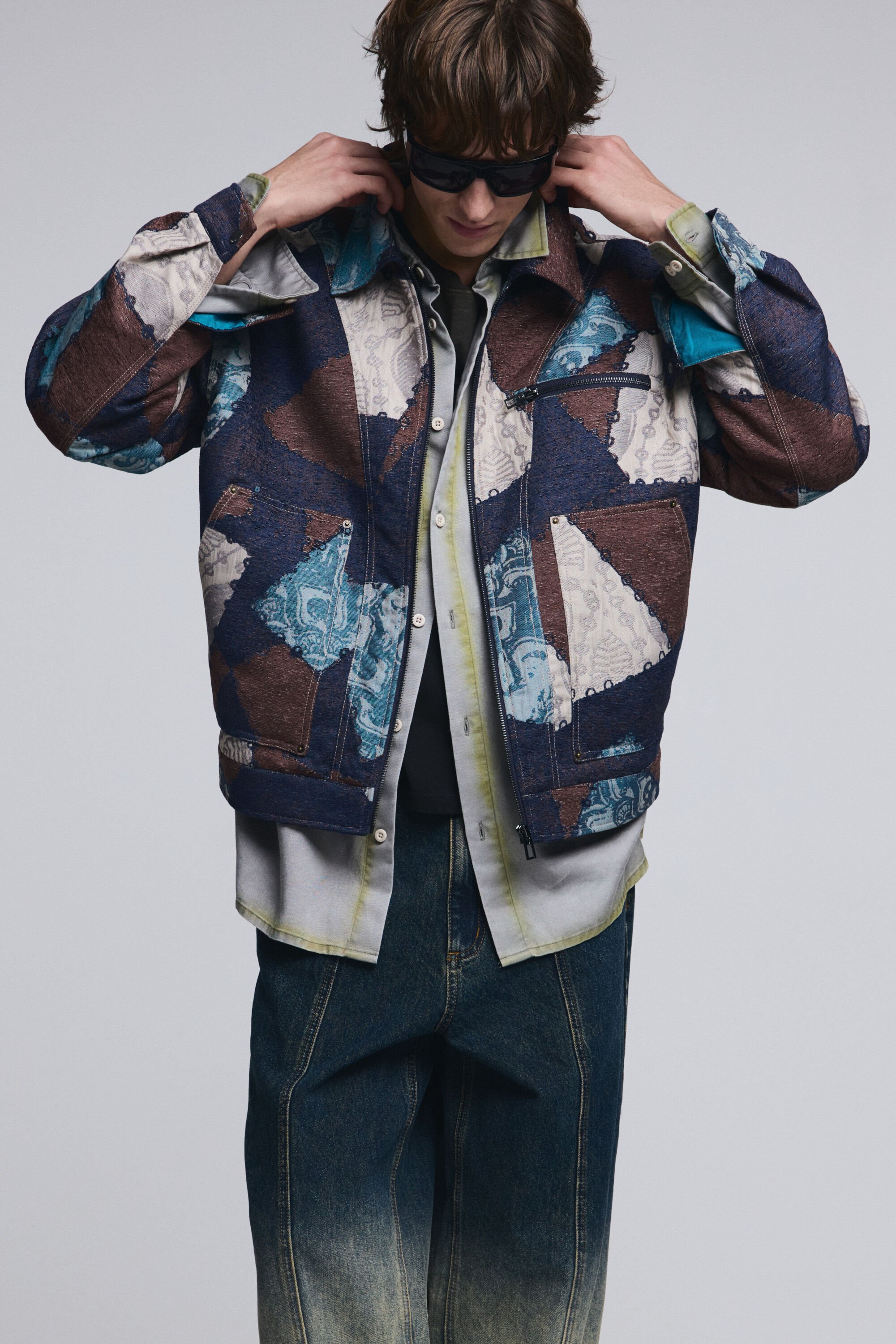 Desigual, Mosaikjacke, Herren, Polyester, S