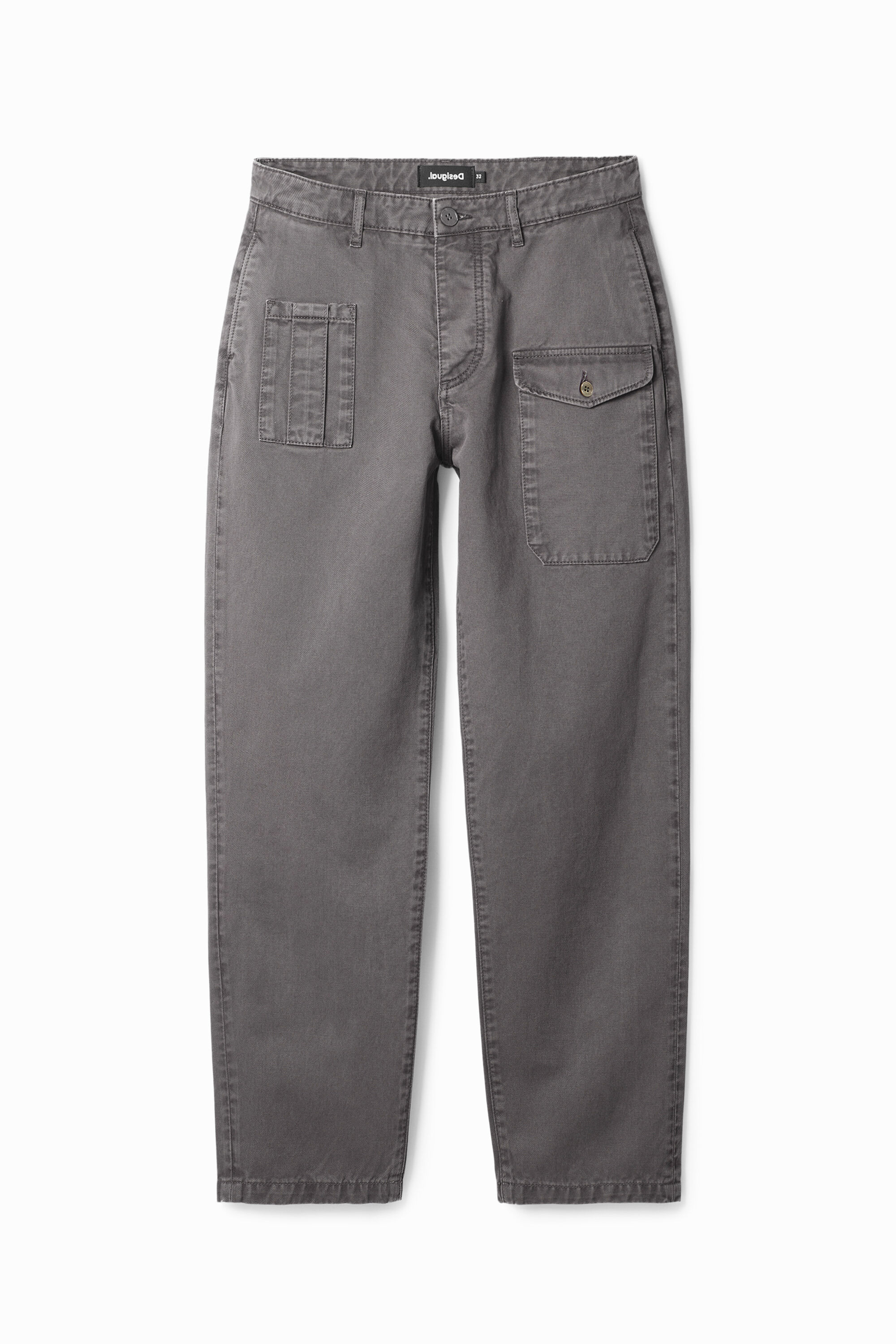 Desigual, Gerade geschnittene Cargohose, Herren, Baumwolle, Schwarz, 28