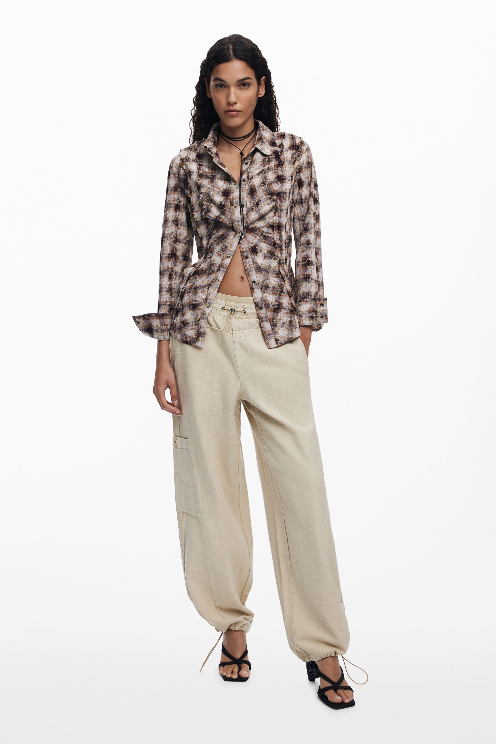 Desigual, Jogginghose aus Twill, Damen, Baumwolle, Weiß, S