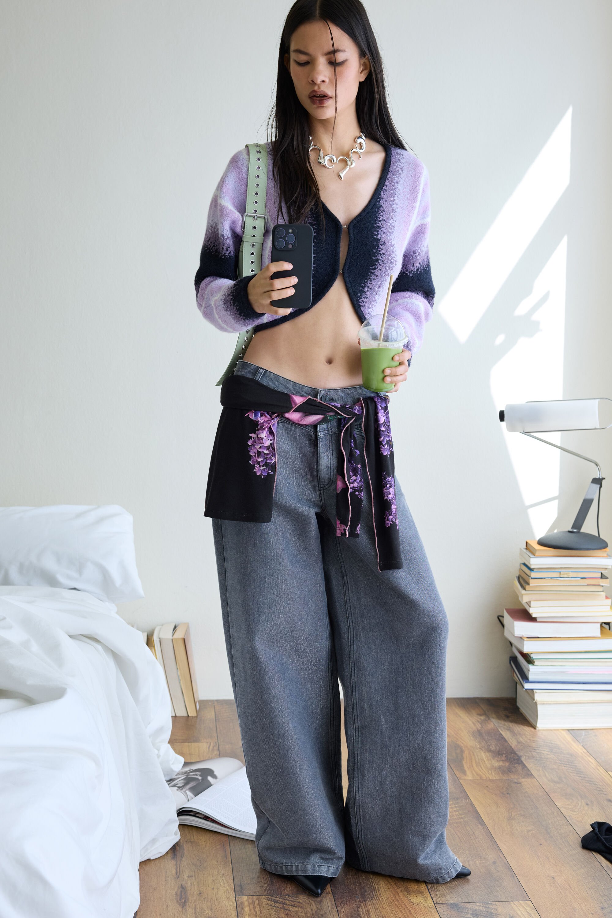 Desigual, Gestreifte Strickjacke, Damen, Rot, S