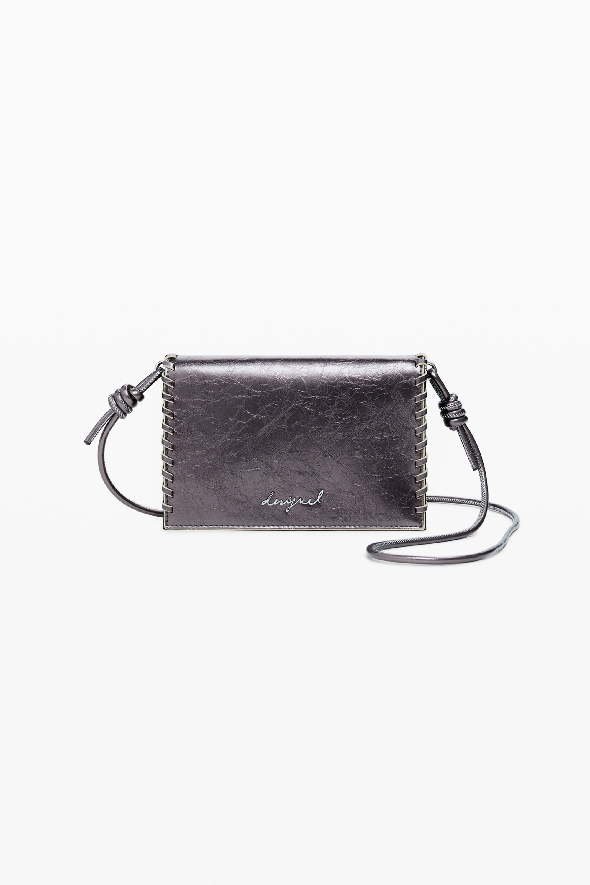 Desigual, Große, wandelbare, metallische Geldbörse, Damen, Polyurethan, U