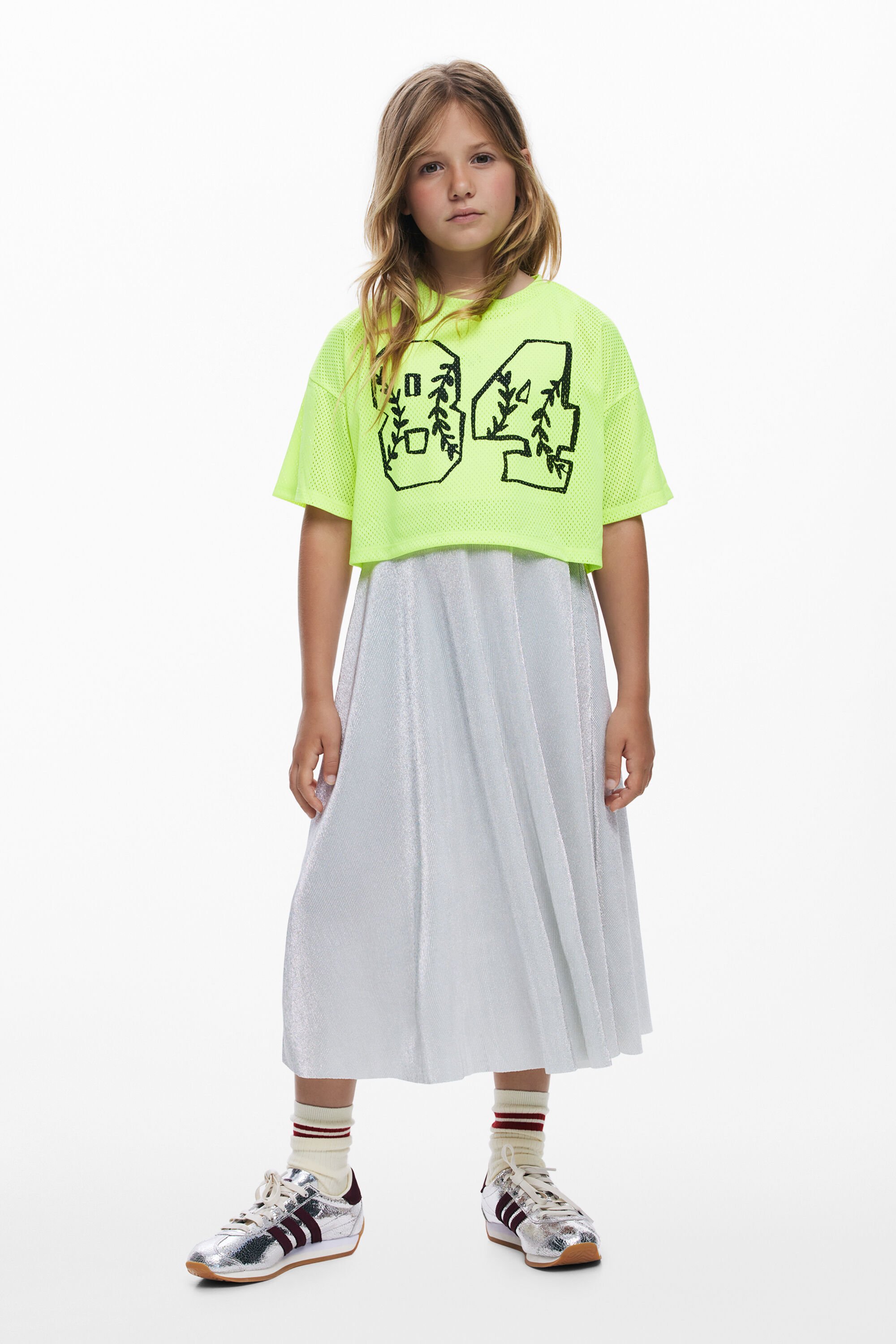 Desigual, Rugby-Kleid mit Doppelschicht, Kinder, Polyester, Schwarz, 7/8