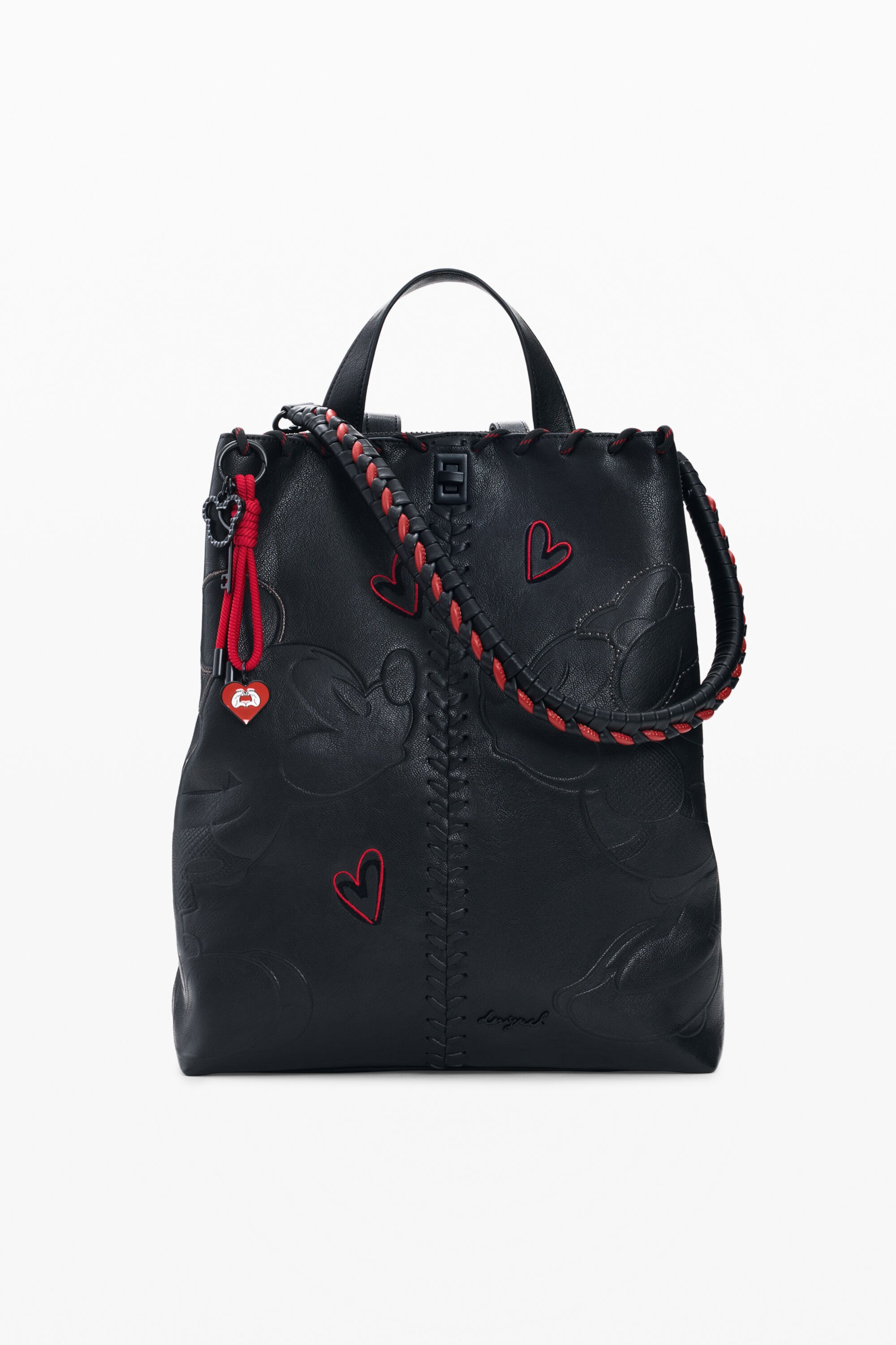 Desigual, Mittlerer Rucksack Mickey Mouse™, Damen, Polyurethan, Schwarz, U