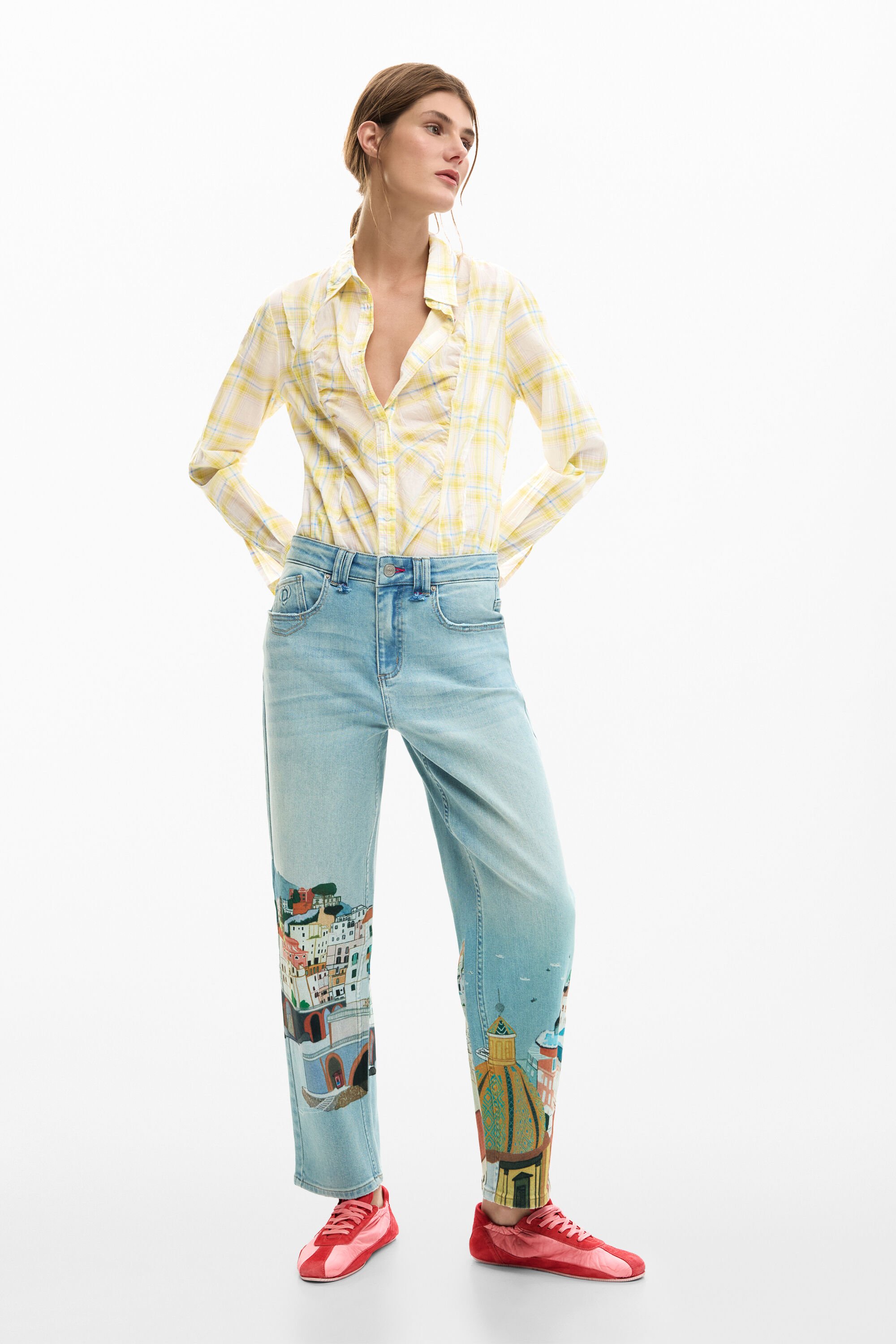 Desigual, Amalfi-Jeans, Damen, Baumwolle, Blau, 34