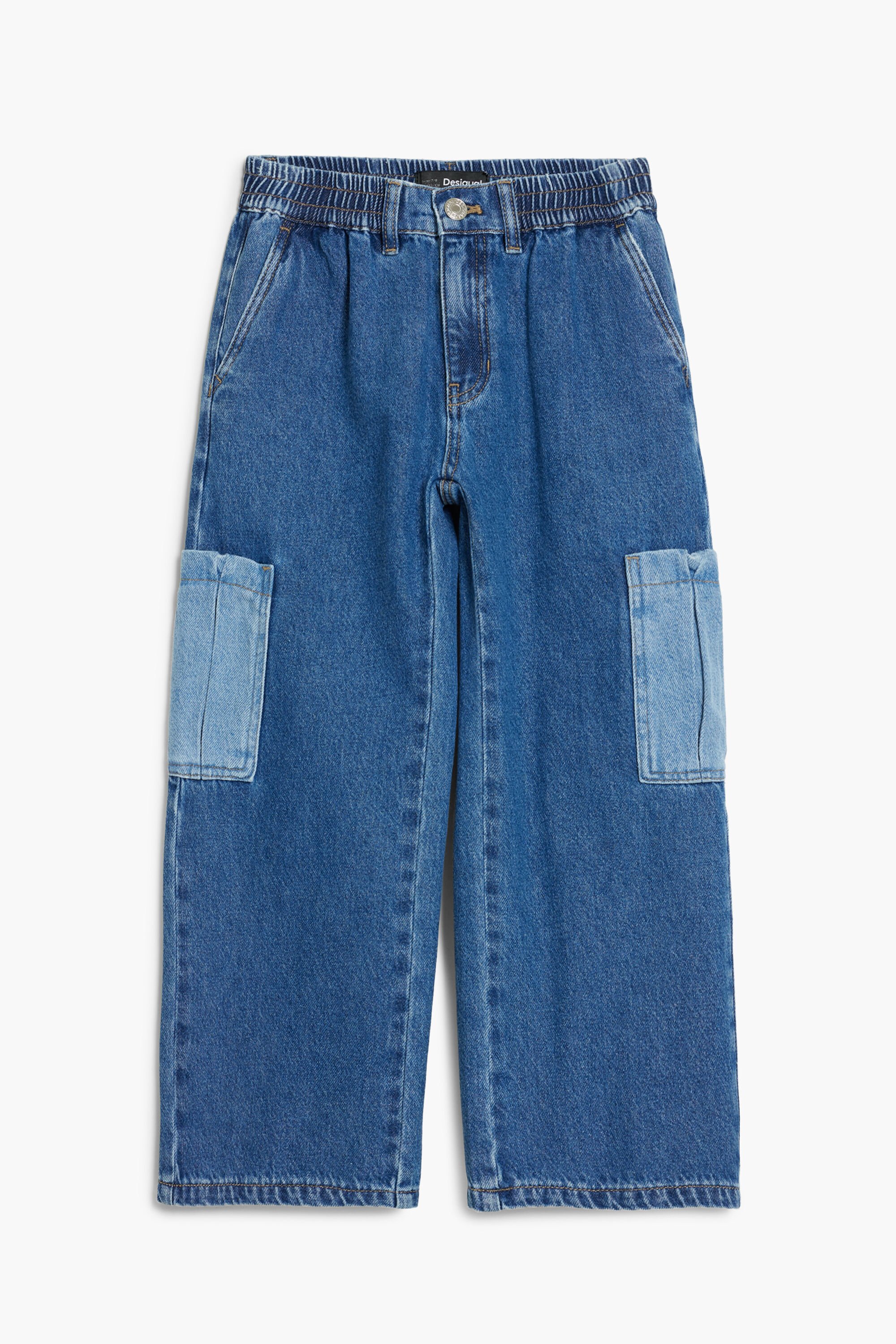Desigual, Utility-Jeans, Kinder, Baumwolle, Blau, 9/10