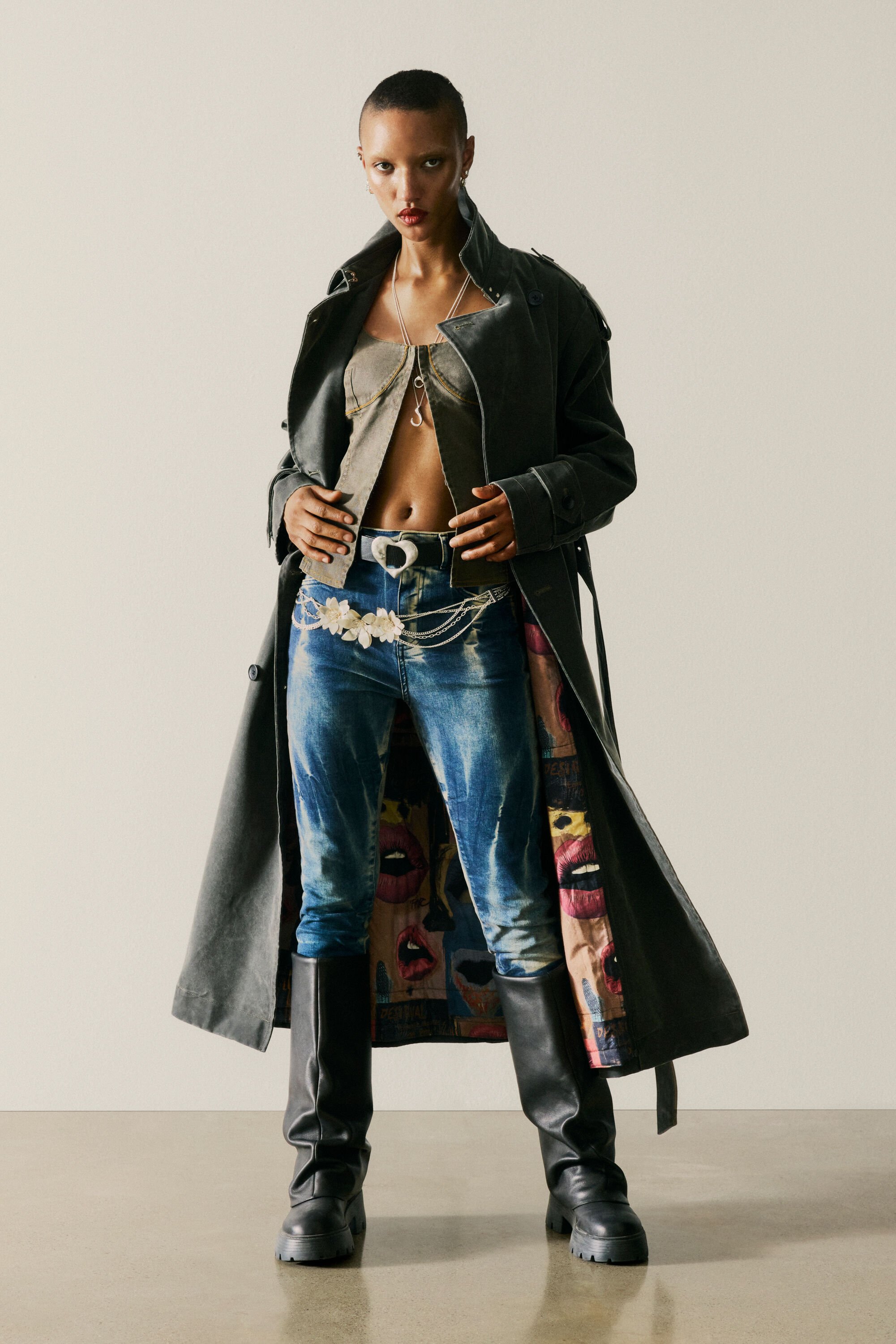 Desigual, TIE-DYE-JEANS, Damen, Baumwolle, Blau, 36