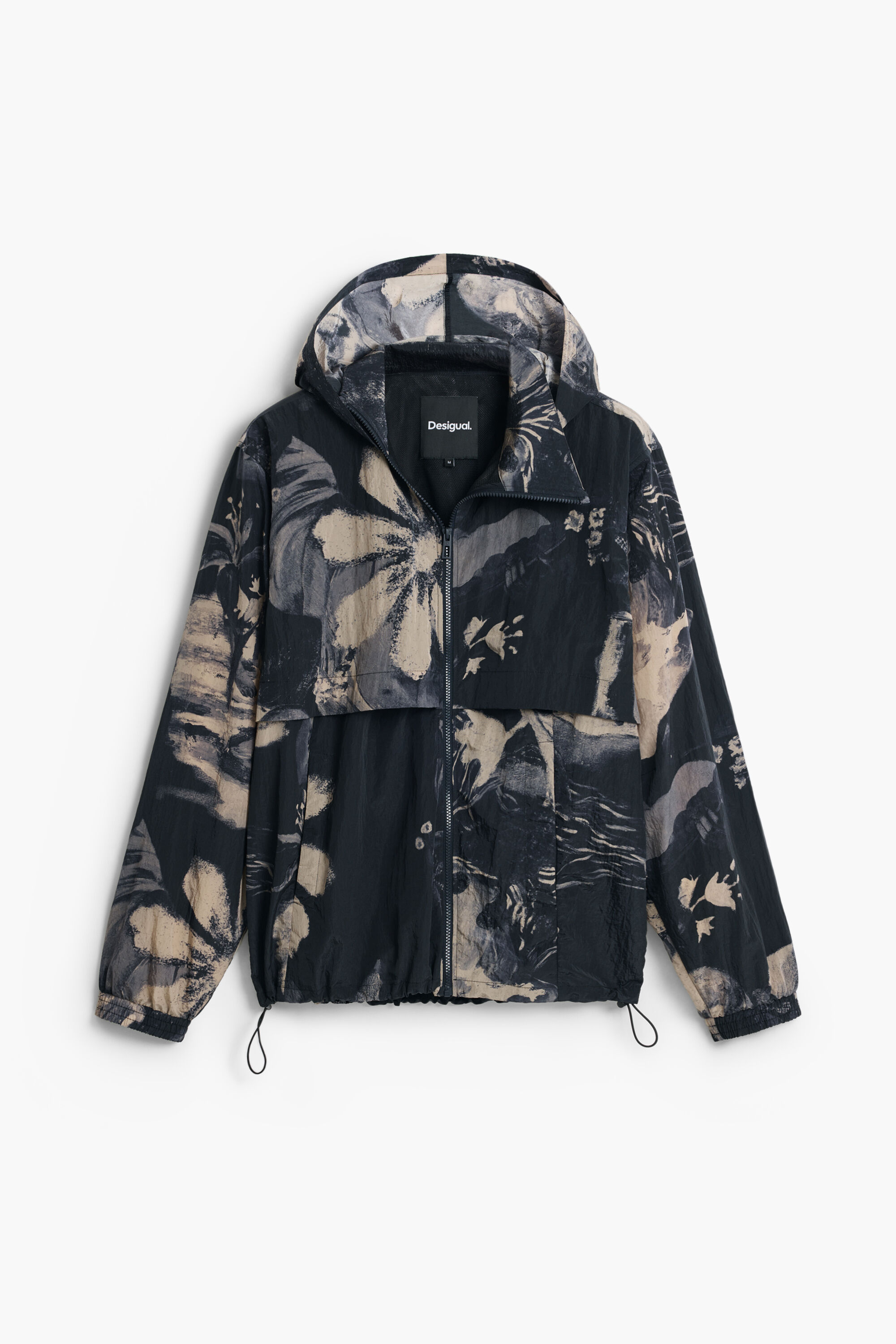 Desigual, Bedruckte Gaugin-Jacke, Herren, Polyamid, Schwarz, L