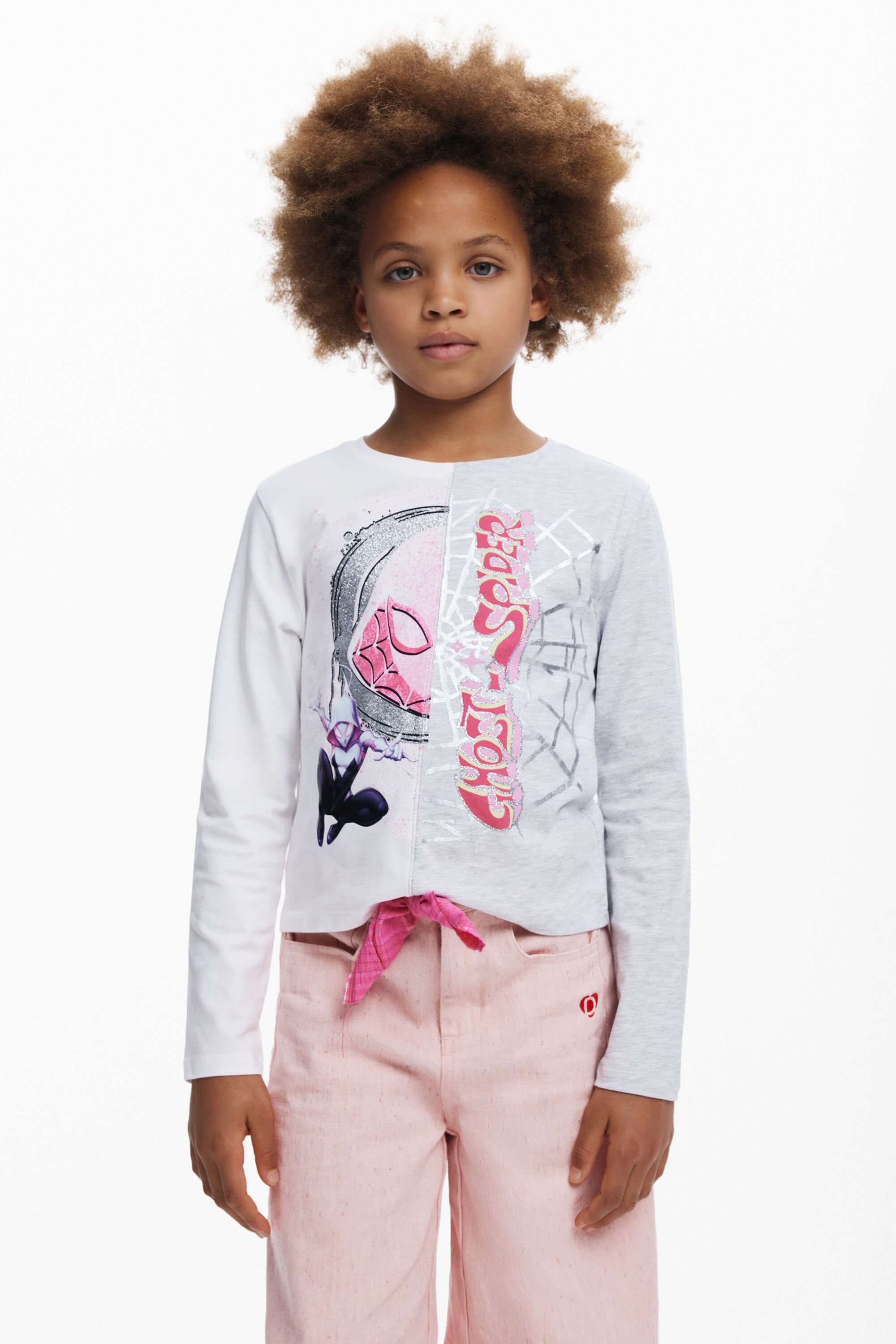 Desigual, Langarmshirt Ghost Spider™, Kinder, Baumwolle, Weiß, 13/14