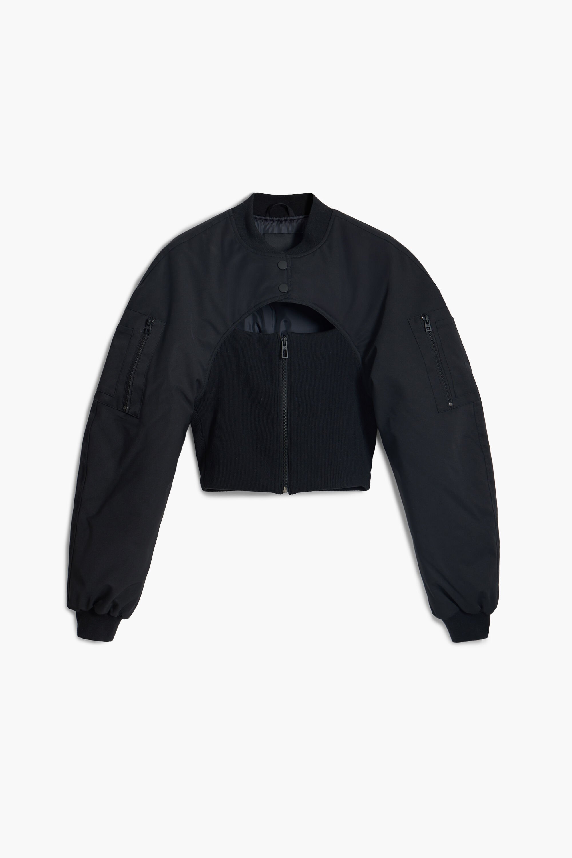 Desigual, Kombinierte Bomberjacke Korsett Maitrepierre, Polyester, Schwarz, L