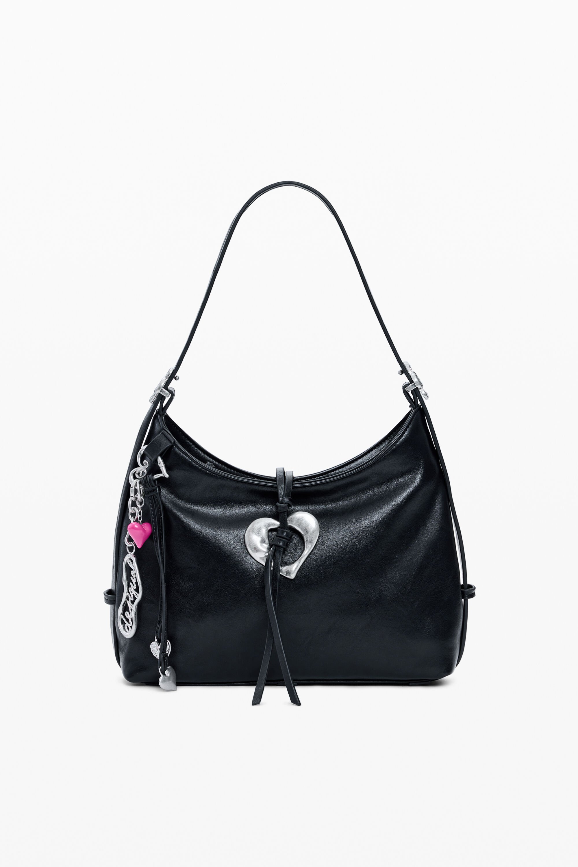 Desigual, MITTELGROSSE TASCHE ZALIO, Damen, Polyurethan, Schwarz, U