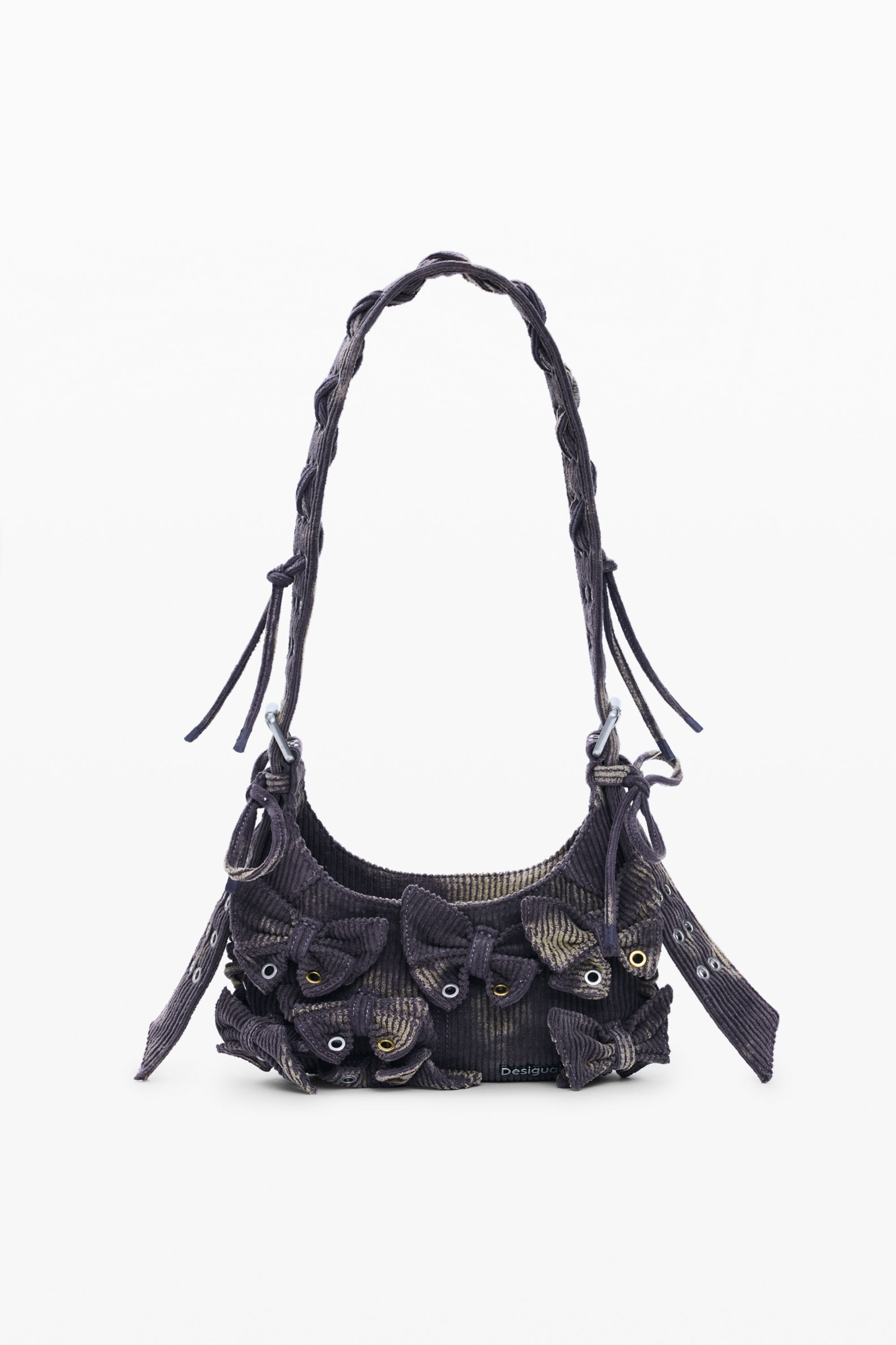 Desigual, Mittelgroße Tasche mit Baumwollschleifen, Damen, Baumwolle, U