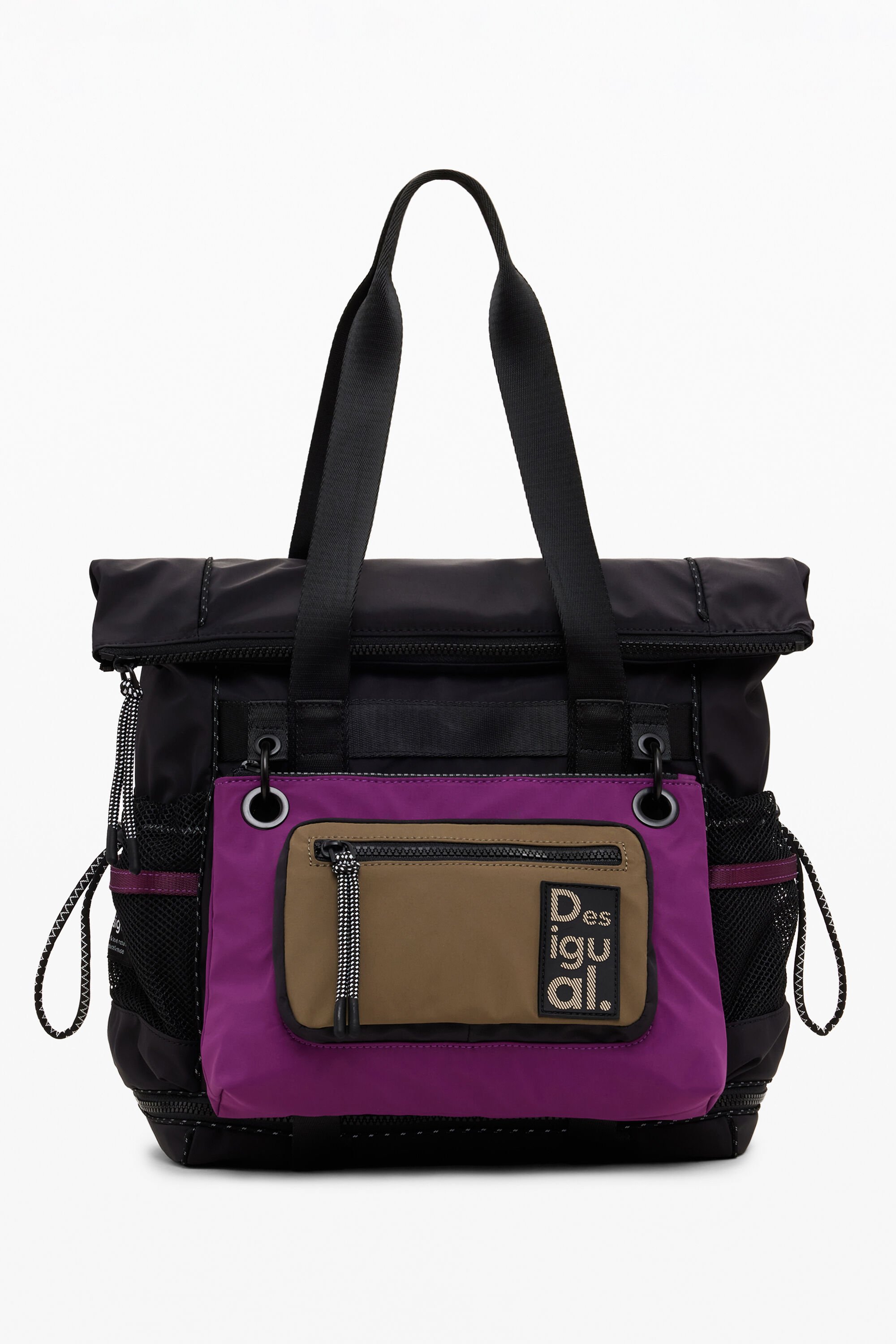 Desigual, Großer Voyager Mehrzweck-Rucksack, Damen, Polyamid, Schwarz, U