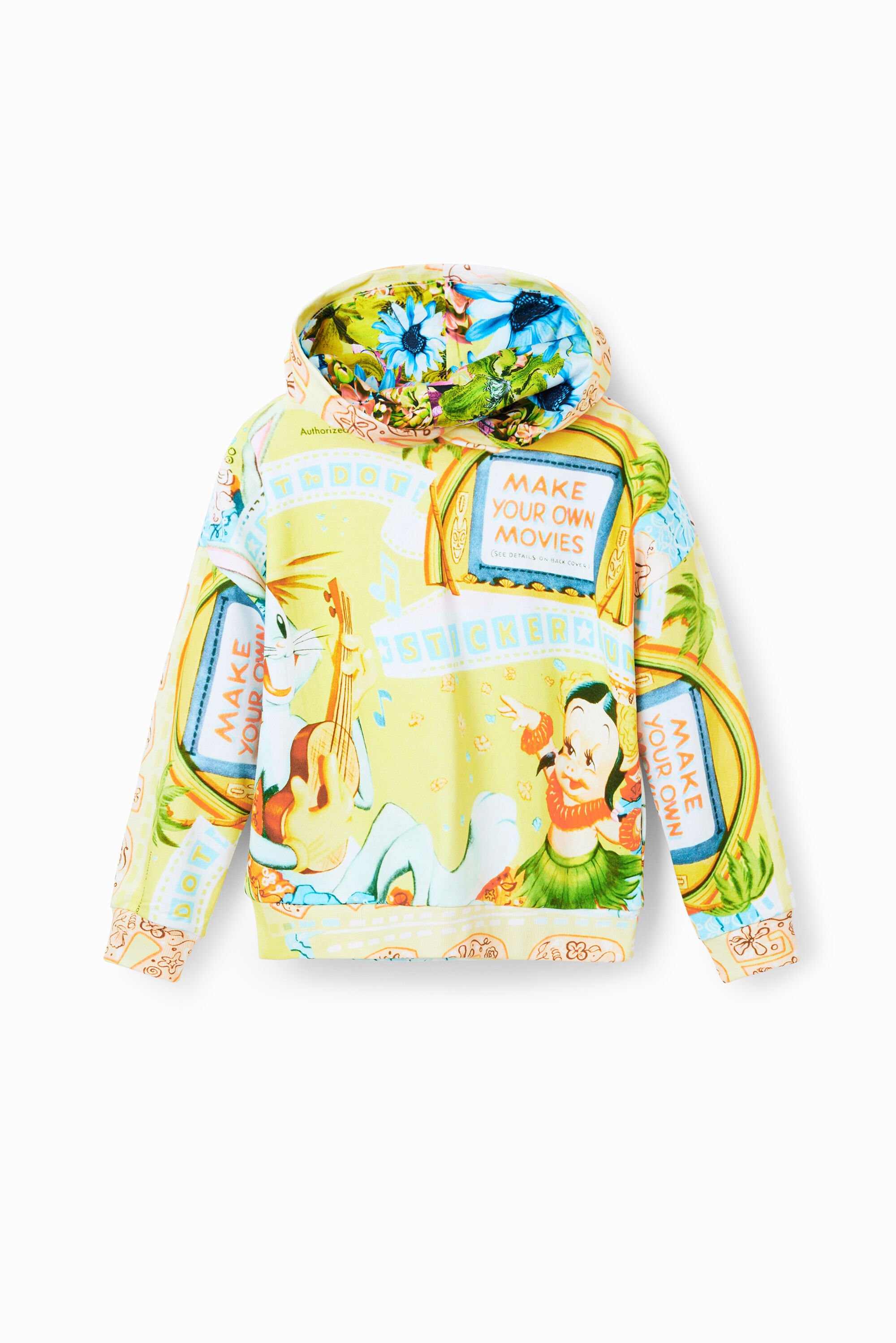 Desigual, Oversize-Sweater Bugs Bunny, Kinder, Baumwolle, GrüN, M
