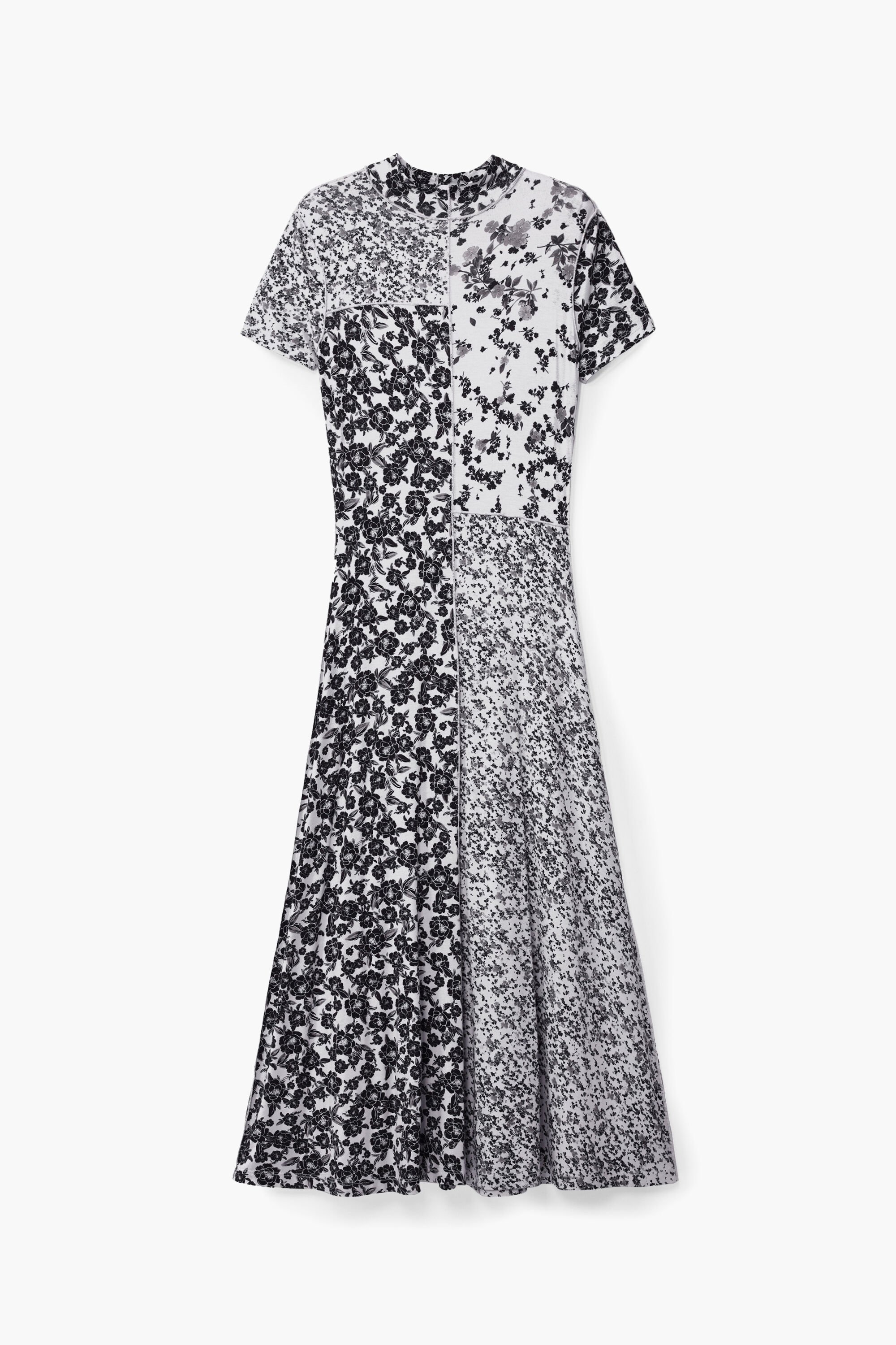 Desigual, Midikleid Blumen, Damen, Viskose, Weiß, M