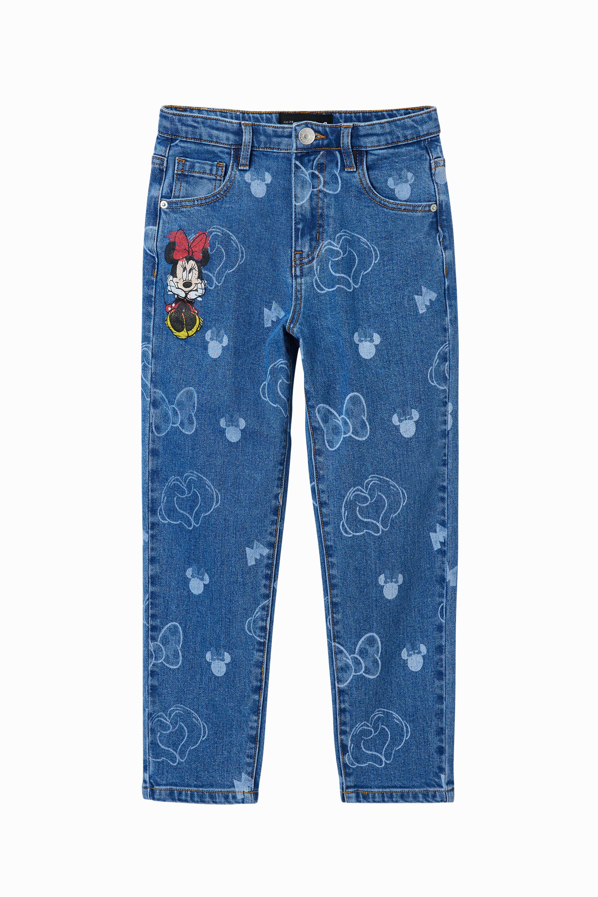Desigual, Jeans Minnie Maus, Kinder, Blau, 9/10