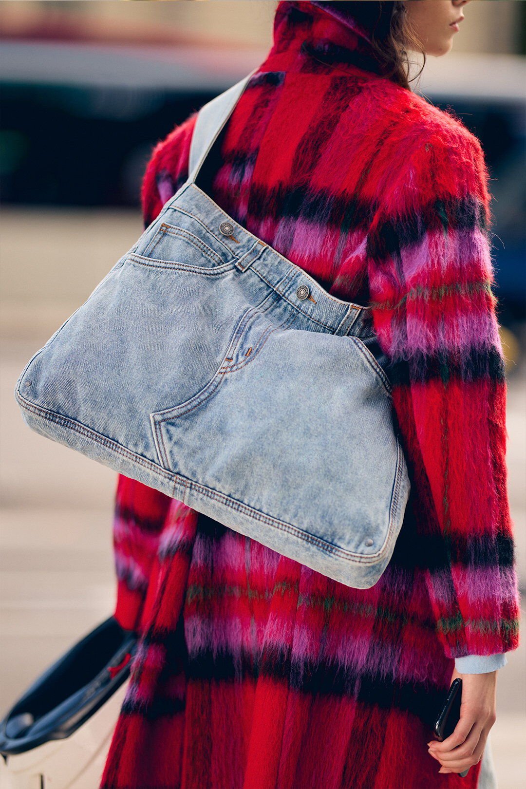 Desigual, Große Denim-Tasche, Damen, Baumwolle, Blau, U