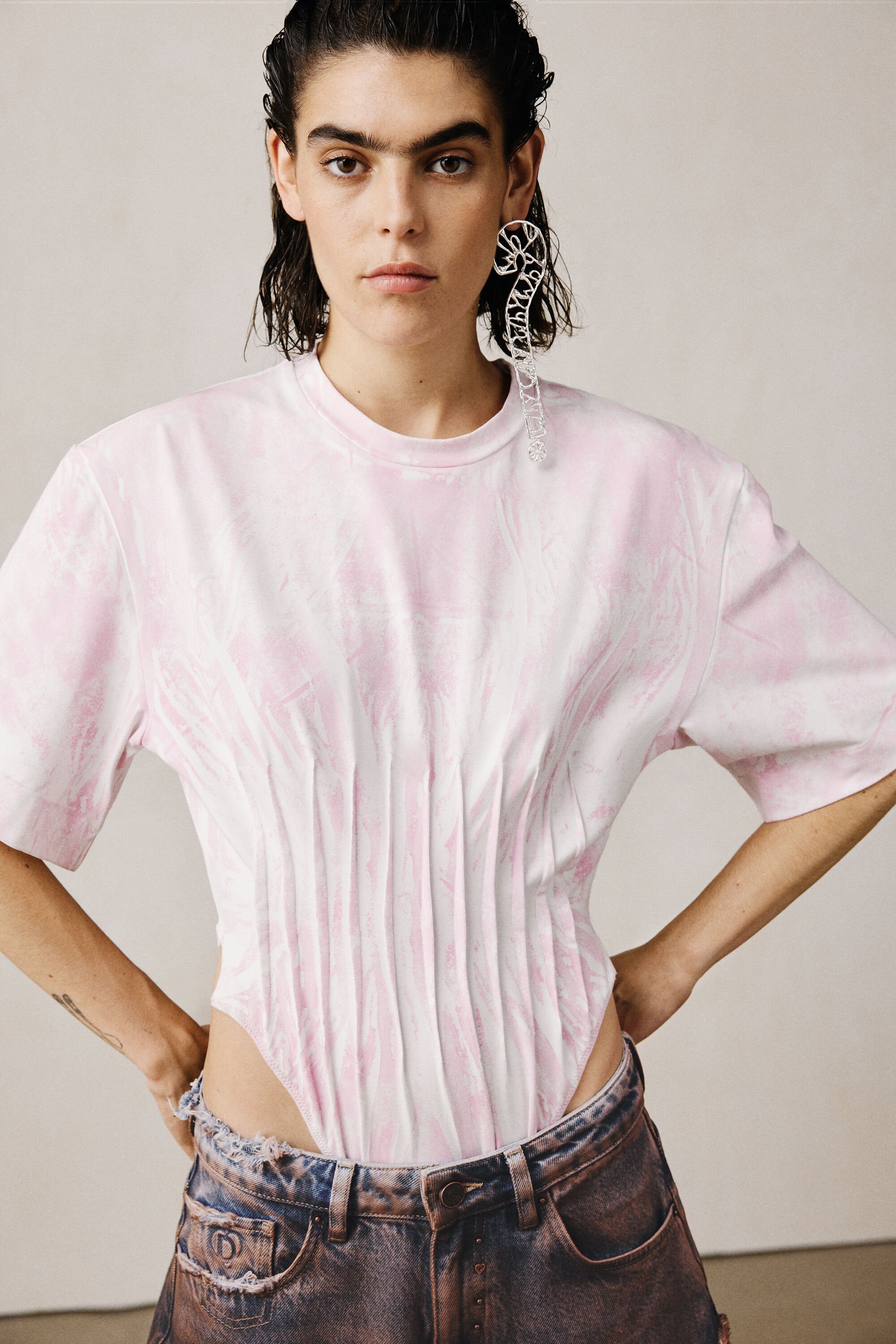 Desigual, Body Tie-Dye Studio, Damen, Rot, S