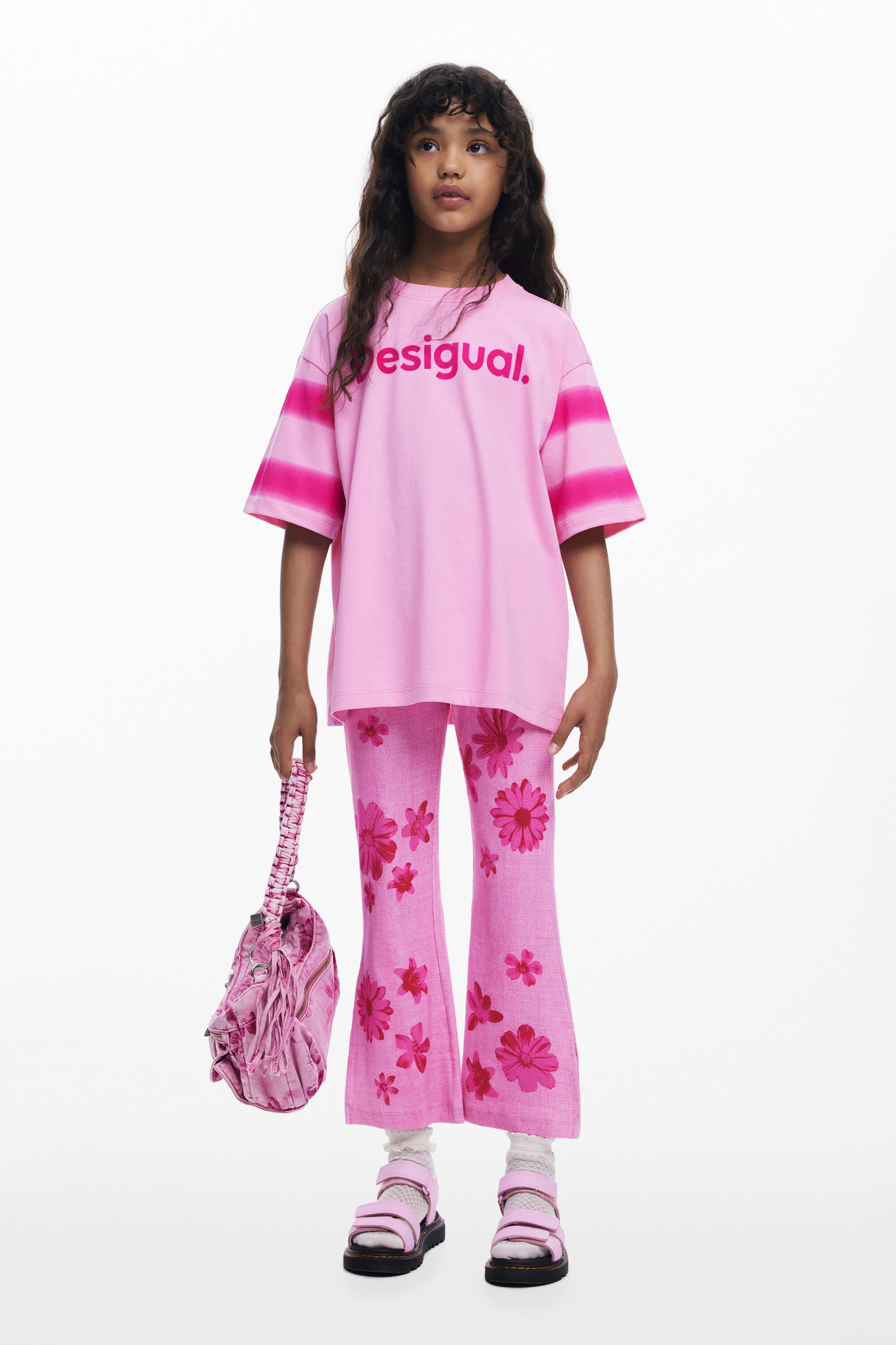 Desigual, Leggings blumen, Kinder, Baumwolle, Rot, 13/14