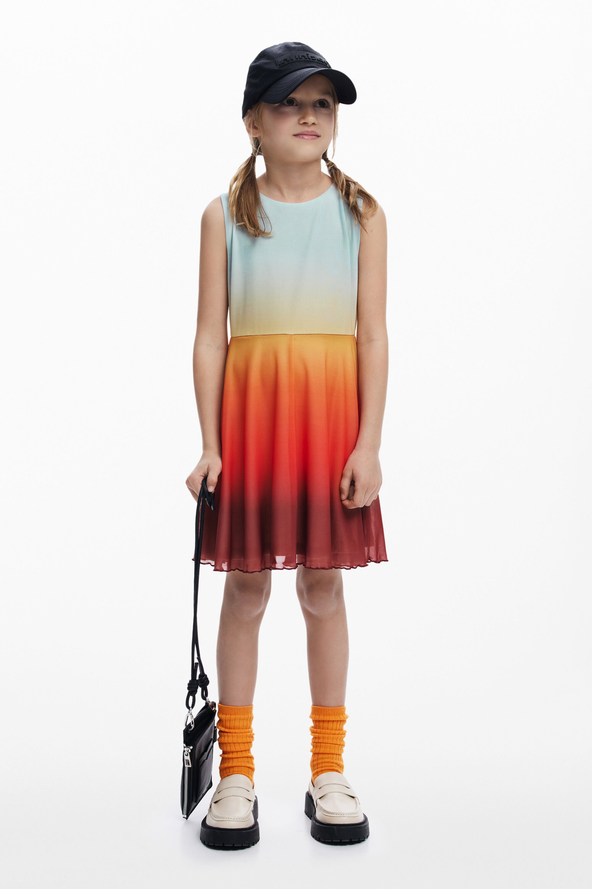 Desigual, Kurzes Kleid mit Farbverlauf, Kinder, Polyester, 13/14