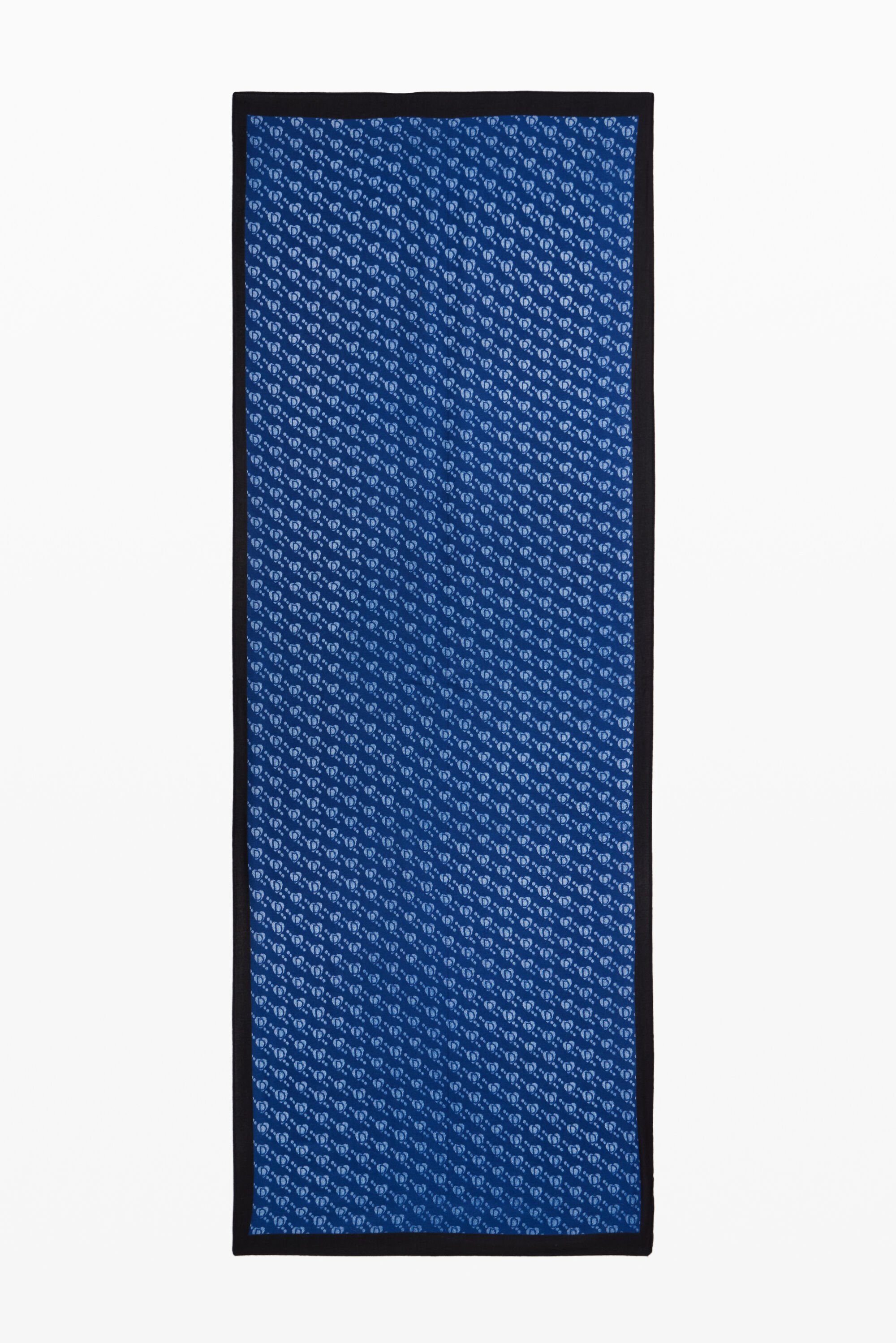 Desigual, Rechteckiger Schal mit Desigual-Logo, Polyester, Blau, U