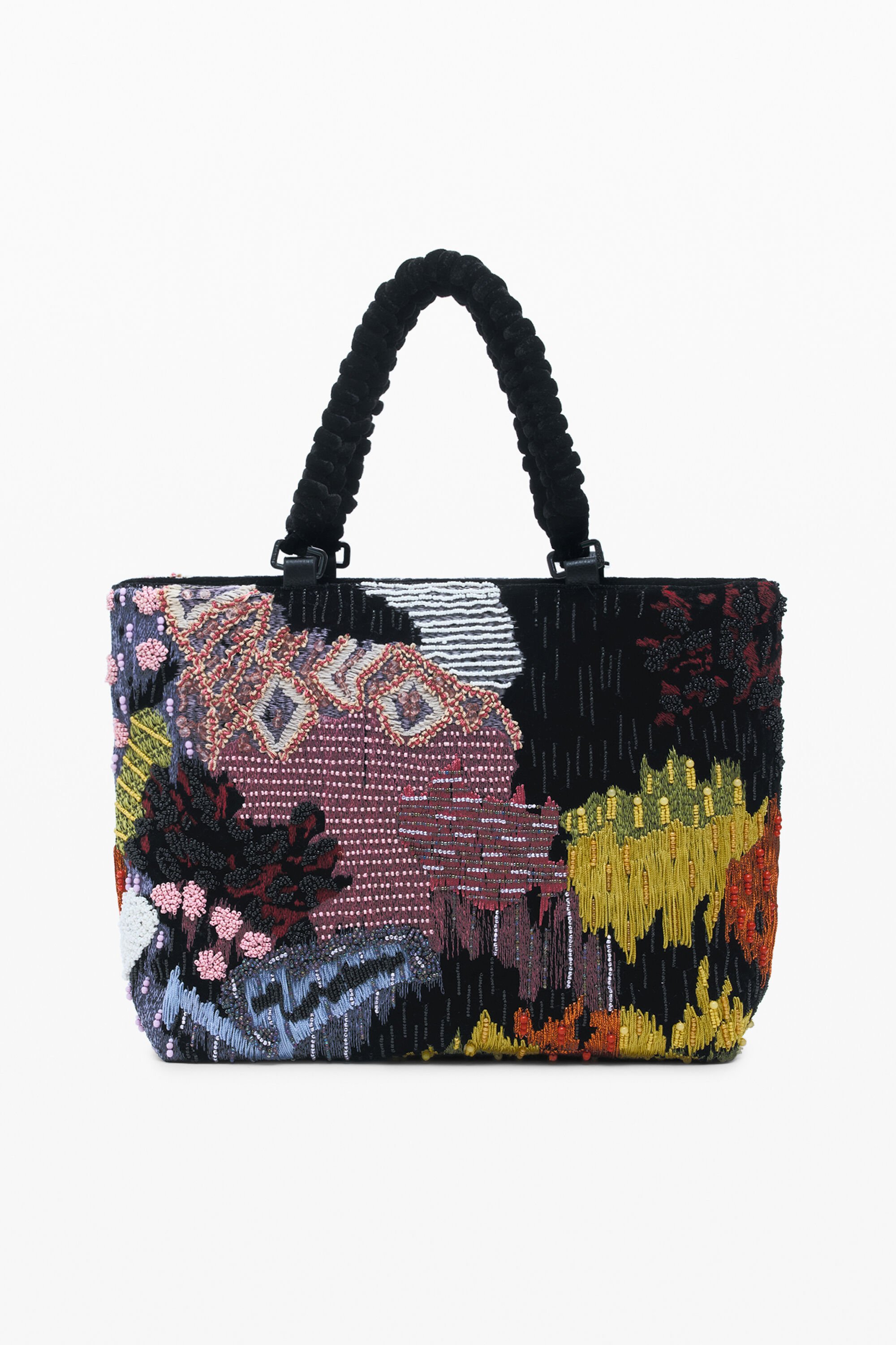 Desigual, Mittlere Schultertasche mit Perlen, Damen, Polyester, U