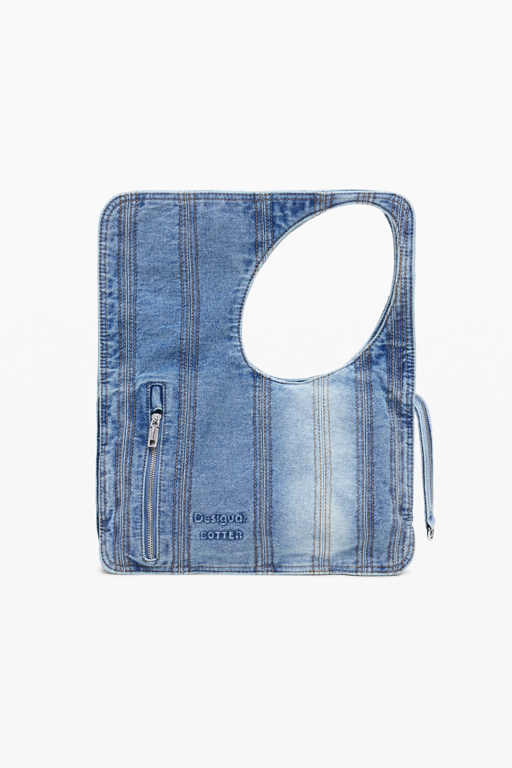 Desigual, Mittelgroße Mehrpositions-Tasche Botter, Damen, Baumwolle, Schwarz, U