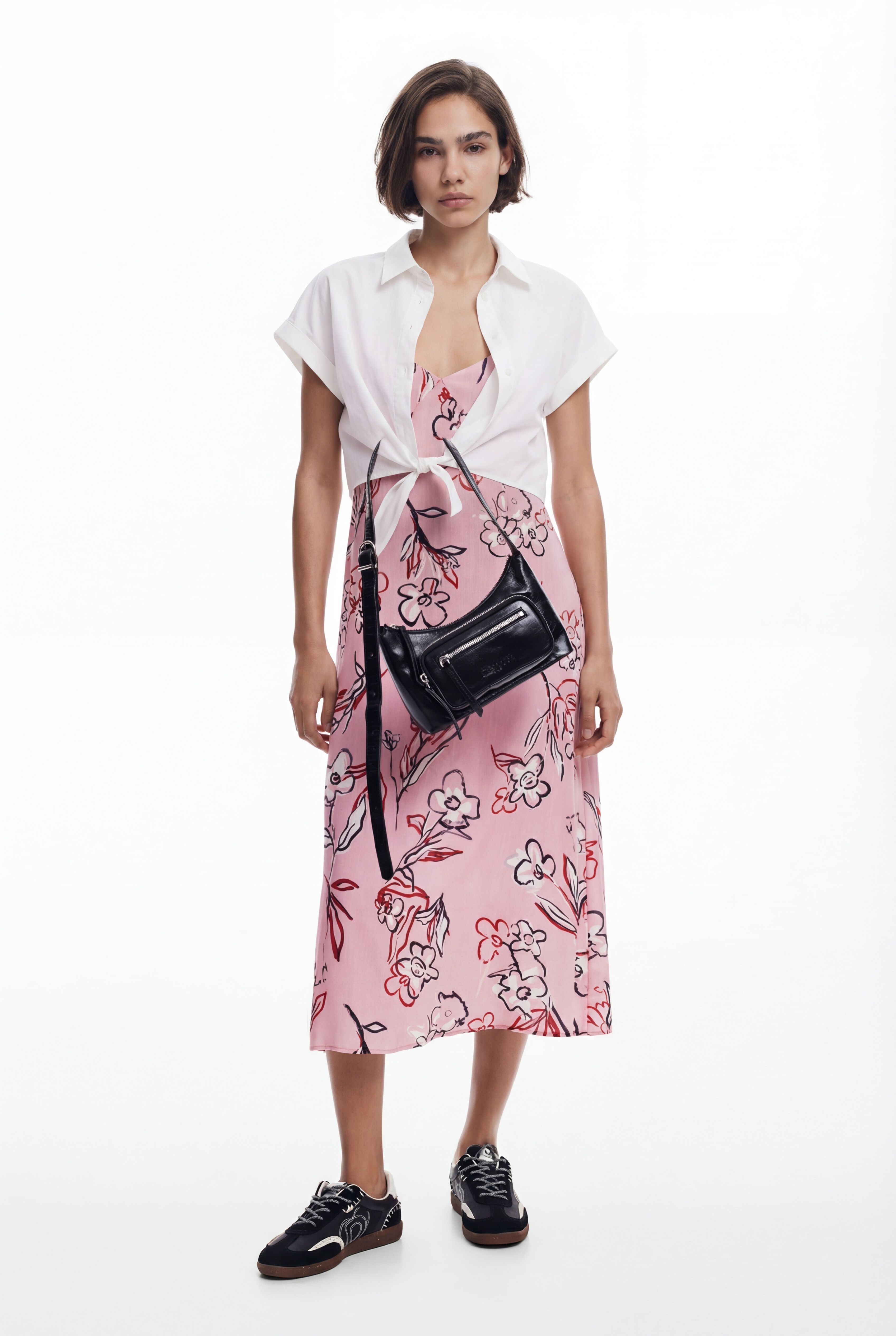 Desigual, 2-in-1-Kleid, Damen, Baumwolle, Rot, S