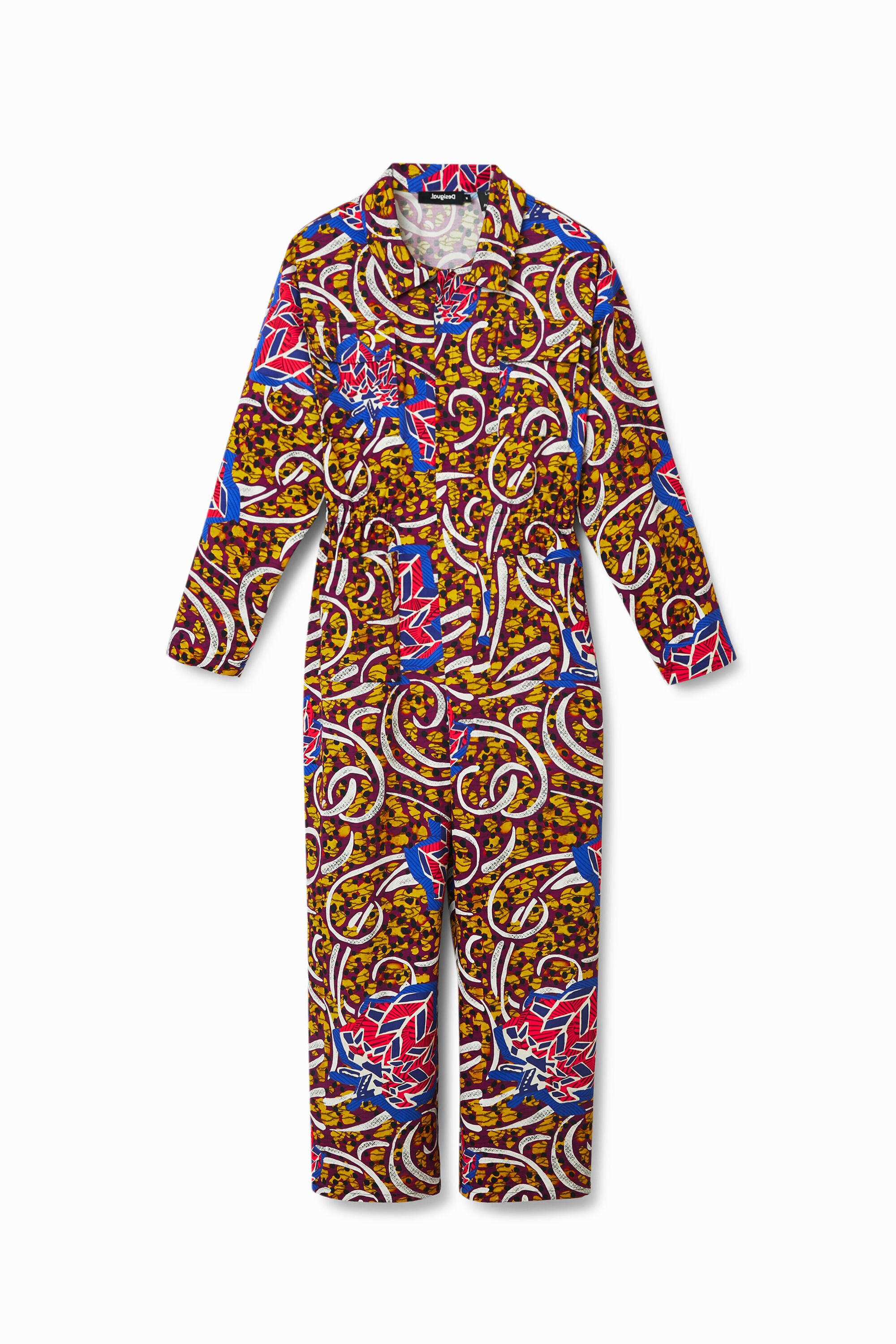 Desigual, Langer Jumpsuit Stella Jean, Baumwolle, Gelb, M