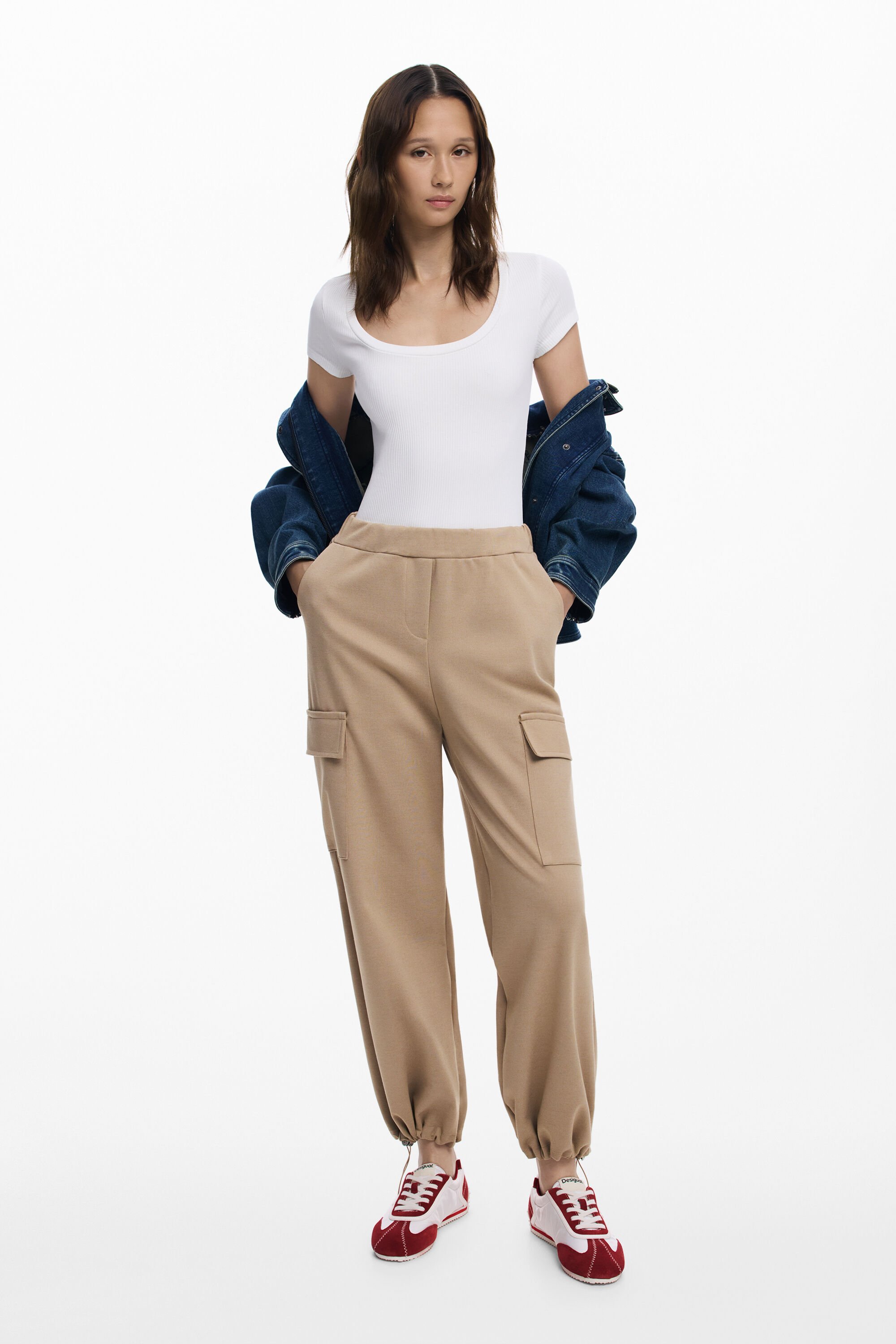 Desigual, Kombinierter Cargo-Overall, Damen, Braun, XL