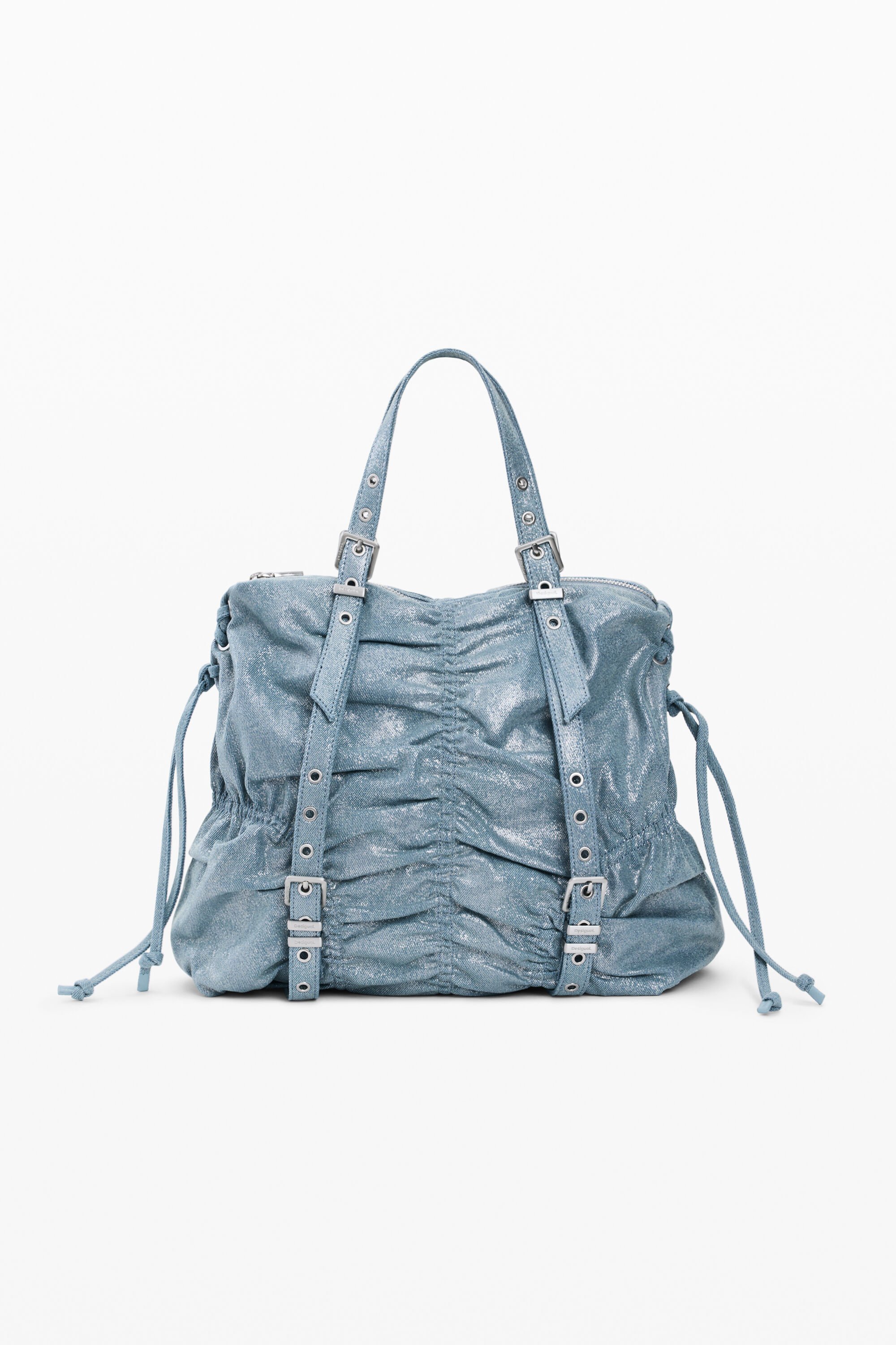 Desigual, MITTELGROSSER GERÜSCHTER DENIM-RUCKSACK, Damen, Blau, U