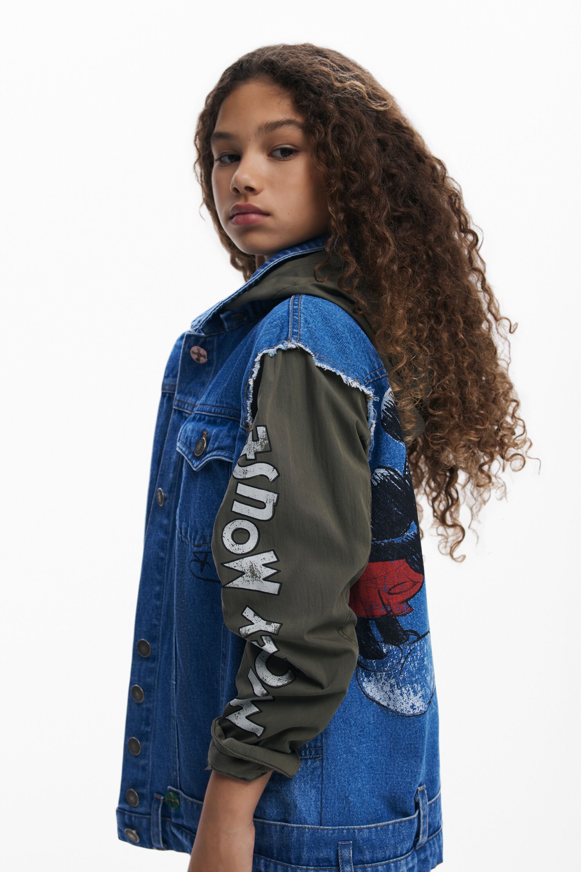 Desigual, Mickey und Minnie Mouse™ Jacke, Kinder, Blau, 3/4