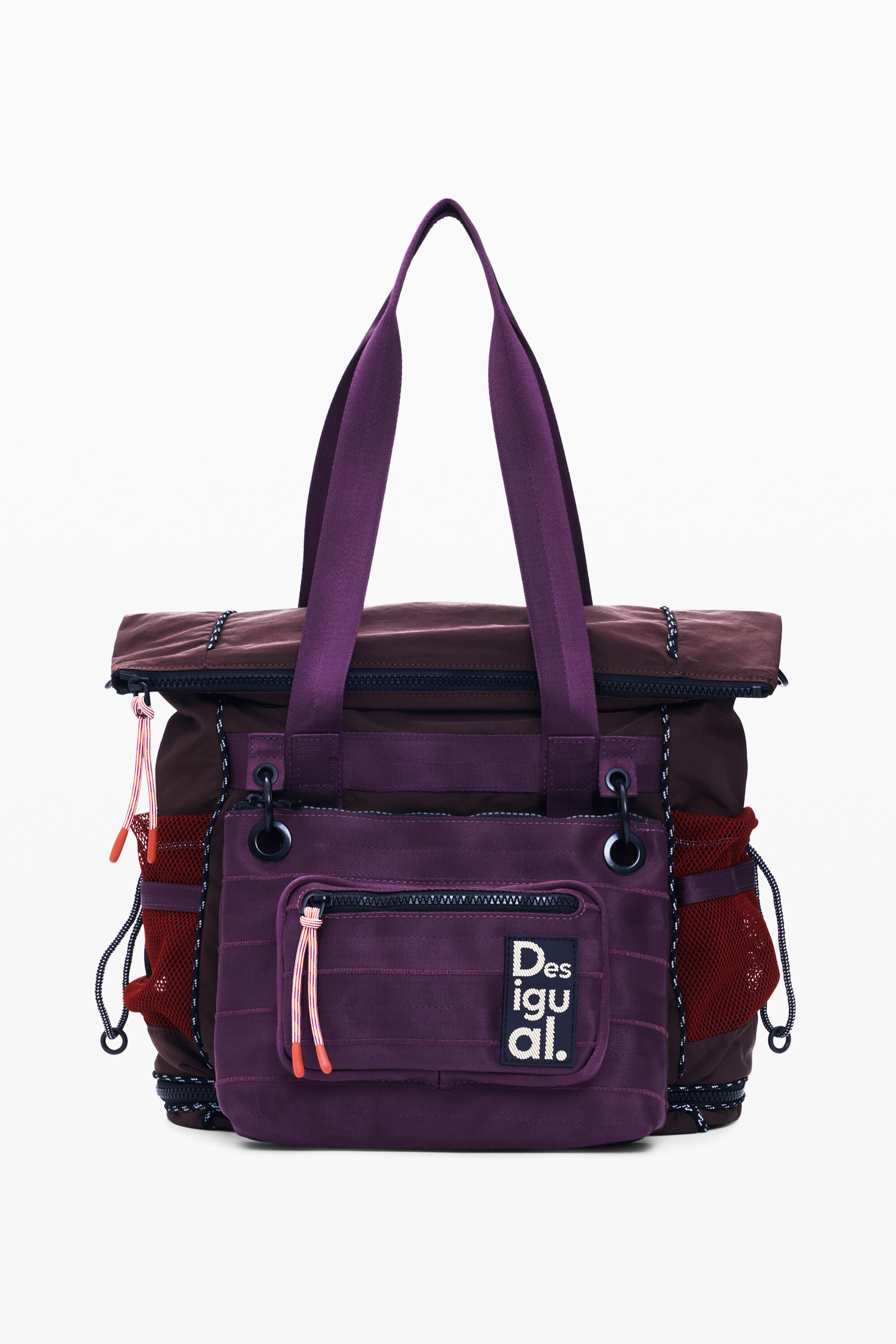 Desigual, Großer Voyager Mehrzweck-Rucksack, Damen, Polyamid, Rot, U